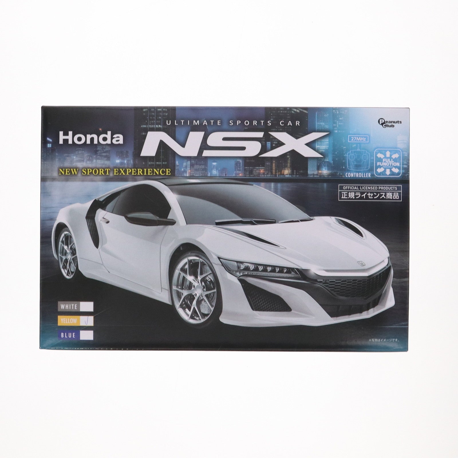 【中古即納】[RC] ホンダ NSX イエロー 27MHz仕様 ラジコン プライズ(AHR3237) ピーナッツクラブ(20250131)
