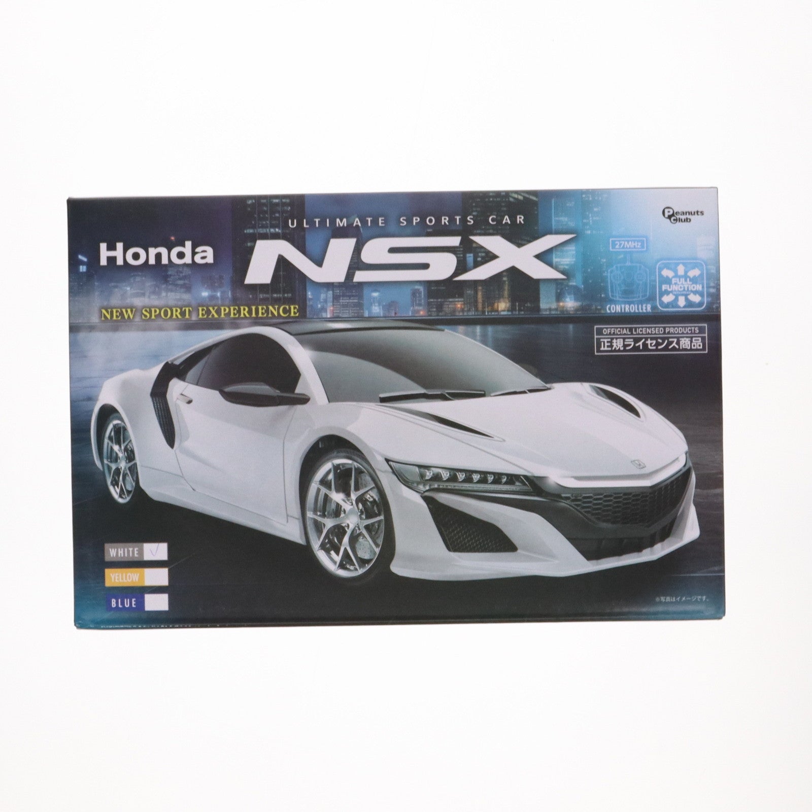 【中古即納】[RC] ホンダ NSX ホワイト 27MHz仕様 ラジコン プライズ(AHR3237) ピーナッツクラブ(20250131)