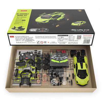 【新品即納】[RC] (再販) プラモデルキットR/C 1/18 ランボルギーニ Sian(シアン) 2.4GHz仕様 ラジコン 童友社(20250930)