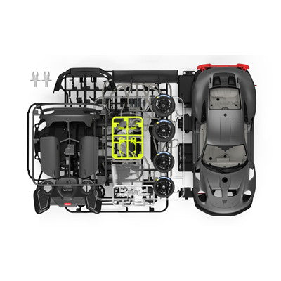 【新品即納】[RC] (再販) プラモデルキットR/C 1/18 ポルシェ 911 GT2 RS クラブスポーツ 25 2.4GHz仕様 ラジコン 童友社(20250930)