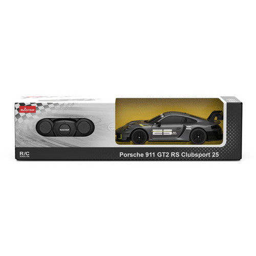 【新品即納】[RC] 1/24 ポルシェ 911 GT2 RS クラブスポーツ25(グレー) ラジコン RASTAR(ラスター)(20250930)