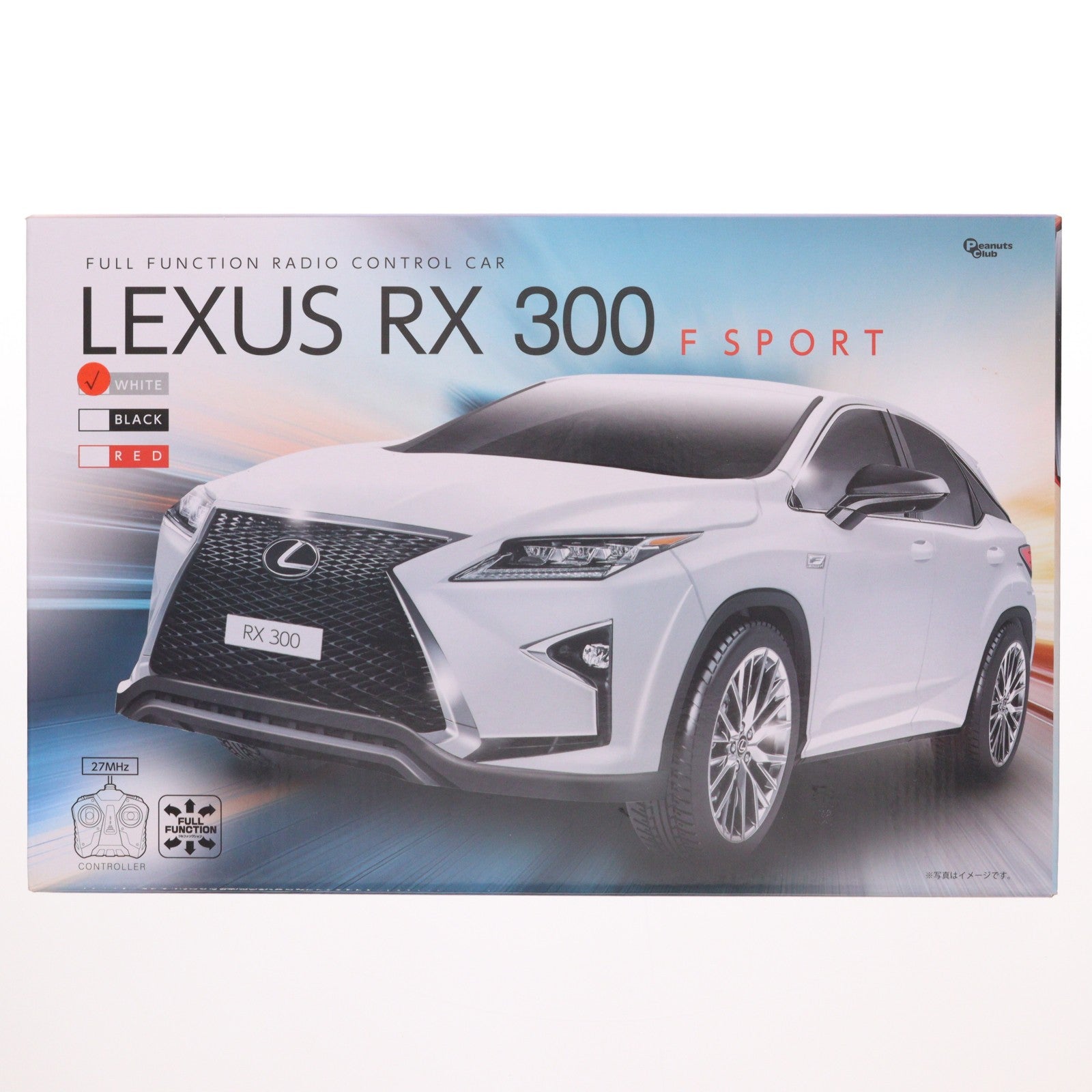【中古即納】[RC] フルファンクション ラジコンカー Lexus RX 300 F SPORT ホワイト 27MHz仕様 ラジコン プライズ(AHR3255) ピーナッツクラブ(19991231)