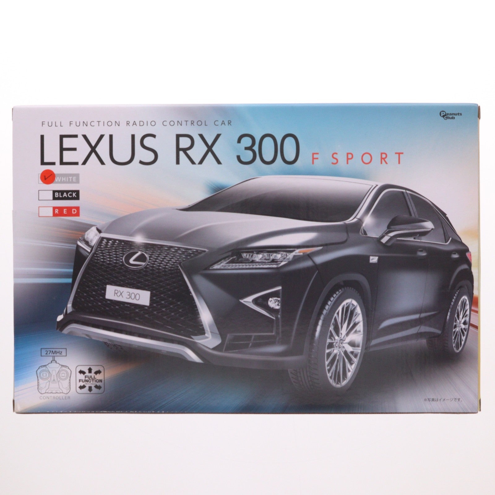 【中古即納】[RC] フルファンクション ラジコンカー Lexus RX 300 F SPORT ホワイト 27MHz仕様 ラジコン プライズ(AHR3255) ピーナッツクラブ(19991231)