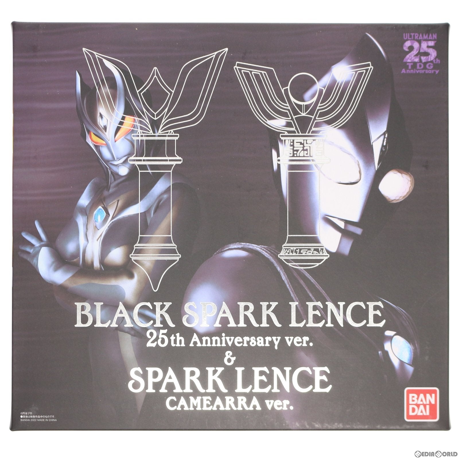 【中古即納】[TOY] プレミアムバンダイ限定 ULTRA REPLICA(ウルトラレプリカ) ブラックスパークレンス 25th Anniversary ver.&スパークレンス CAMEARRA ver. ウルトラマンティガ THE FINAL ODYSSEY 完成トイ バンダイ(20220317)