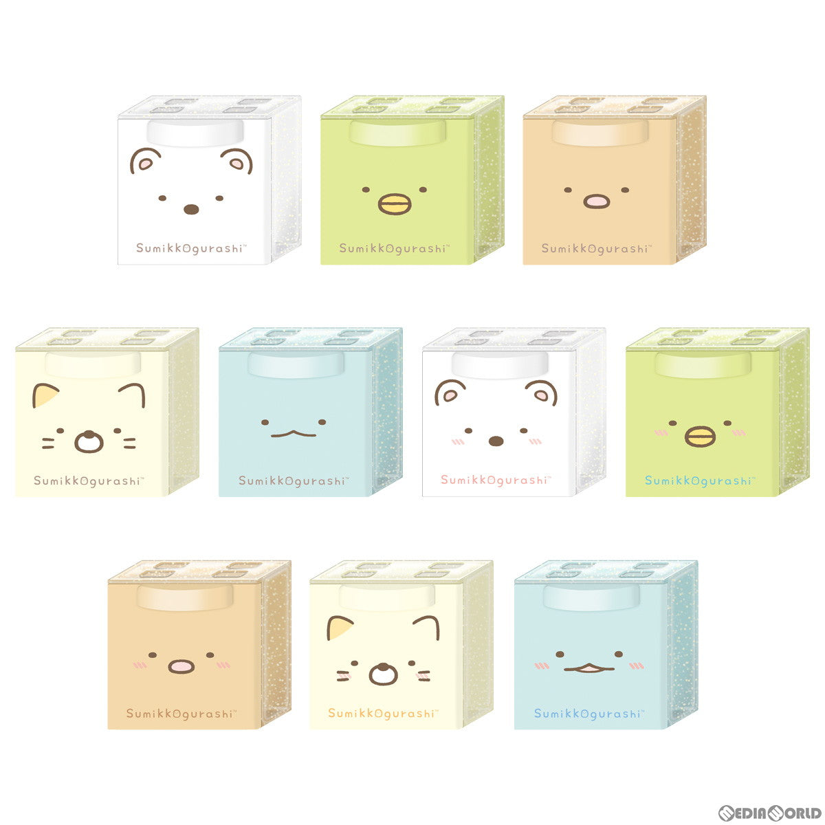 【新品】【お取り寄せ】[BOX][TOY] (食玩) すみっコぐらし CUCASE 完成トイ(12個) バンダイ(20231113)