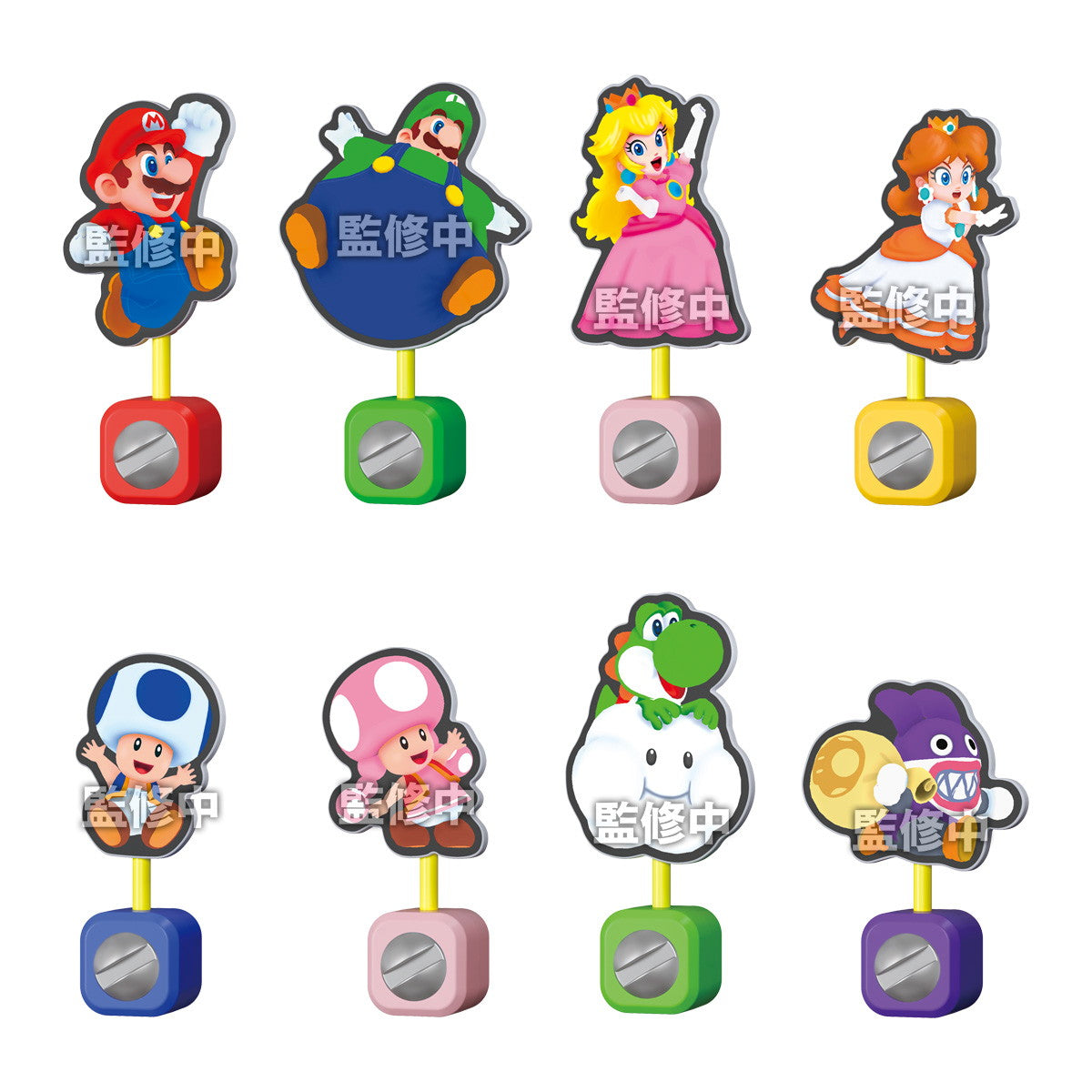 【新品即納】[BOX][GDS] (食玩) スーパーマリオブラザーズ ワンダー パネルクリップスタンド 完成トイ(16個) バンダイ(20241021)