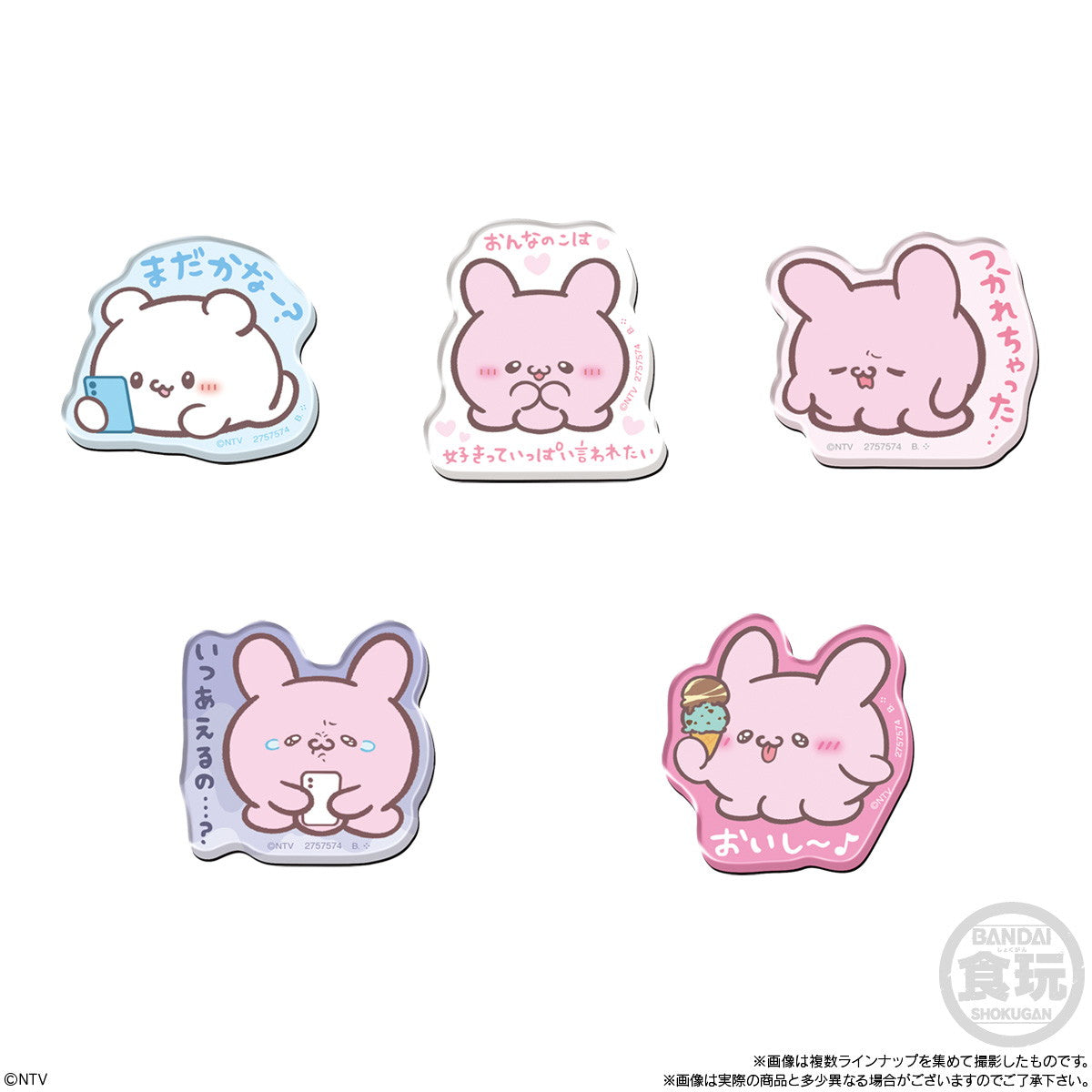 【新品即納】[GDS] (BOX)(食玩)らぶいーず キャラマグネッツ マグネット(14個) バンダイ(20241202)