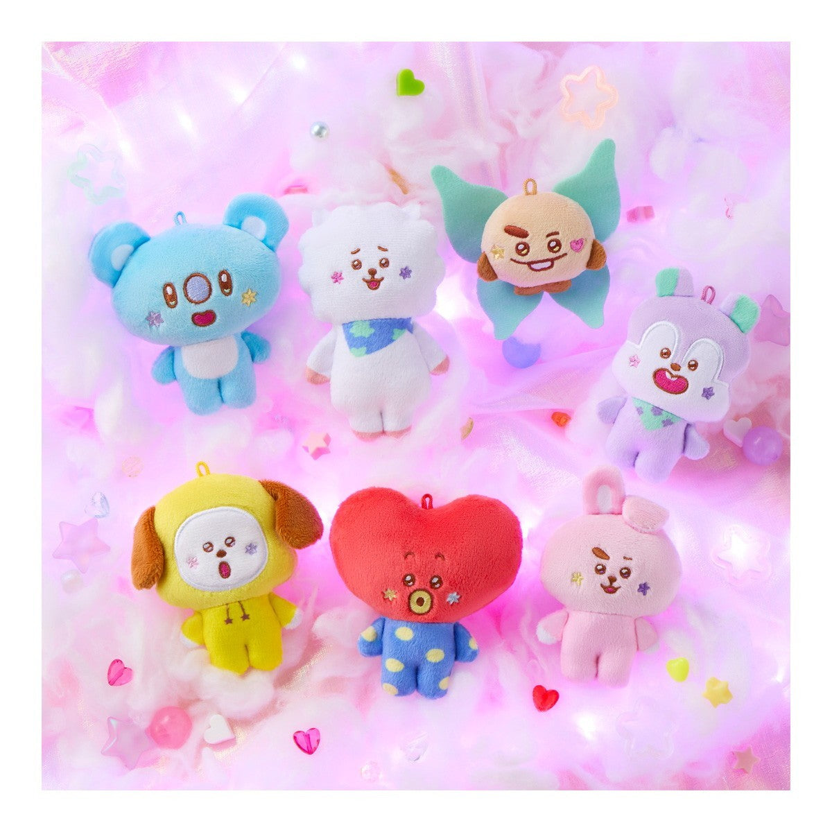 【新品】【お取り寄せ】[GDS] (BOX)(食玩) BT21 Fuwa Fuwa Mascot★4(ふわふわマスコット) キーホルダー(10個) バンダイ(20260824)