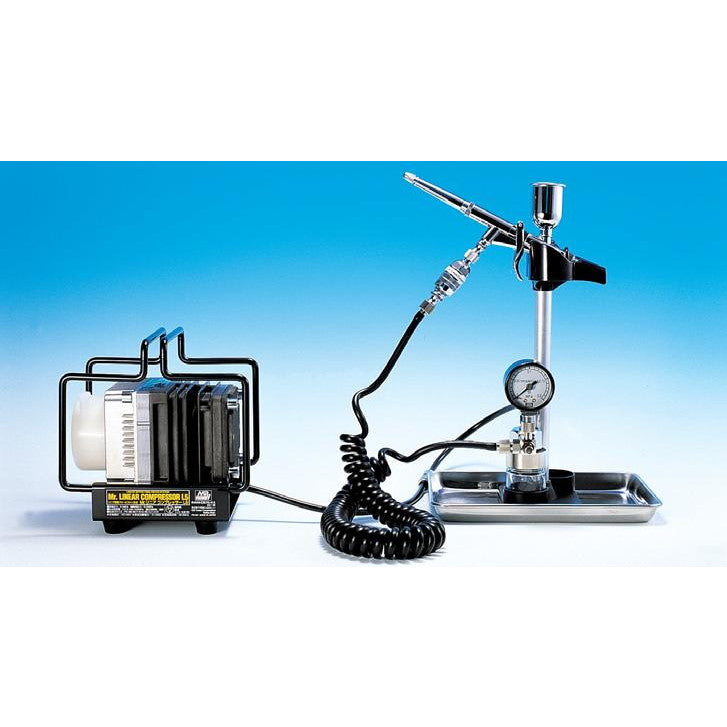 【新品】【お取り寄せ】[DIY] Mr.リニアコンプレッサーL5/トリガーエアブラシ・圧力計付きレギュレーターセット 工具(PS306) GSIクレオス(20240731)