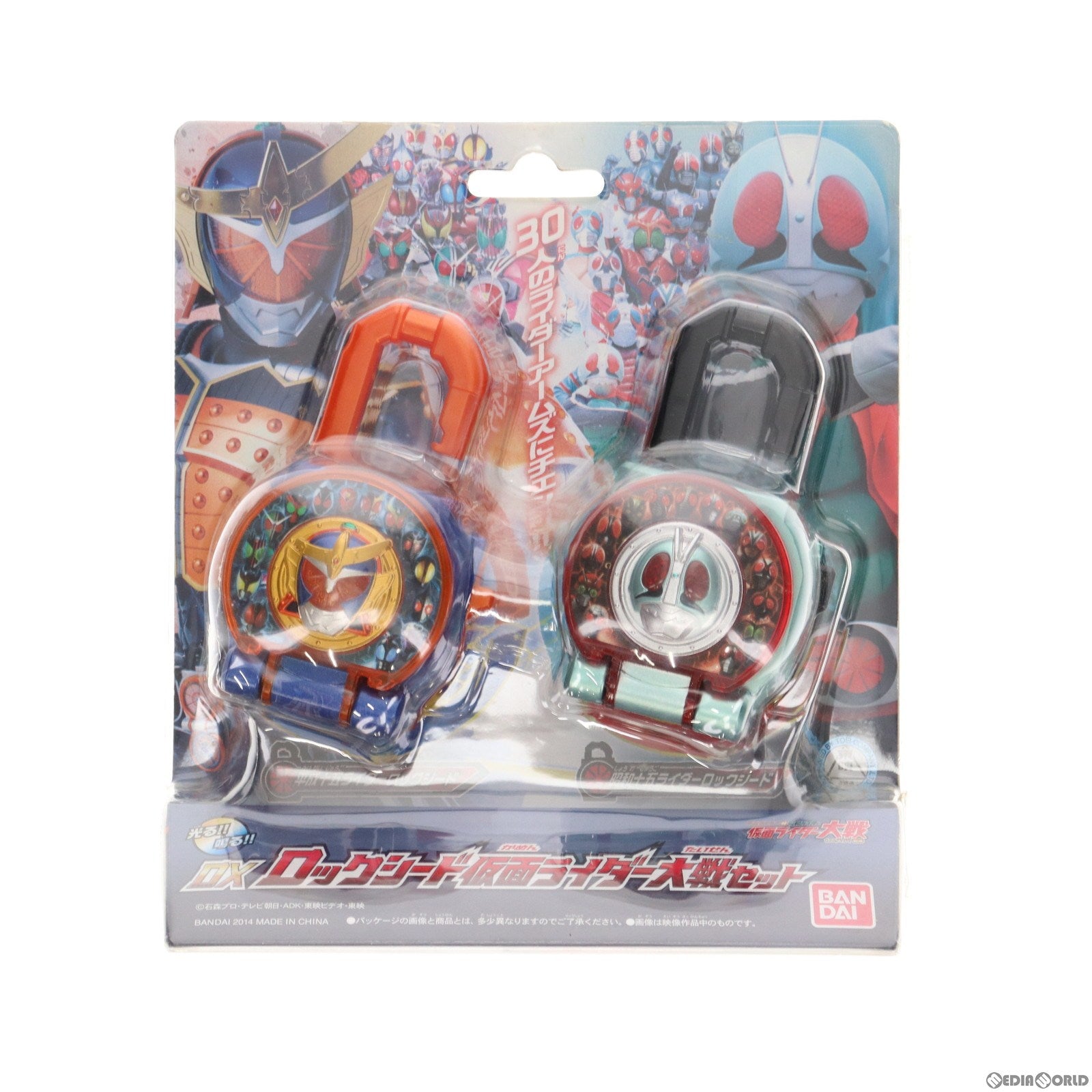【中古即納】[TOY] DXロックシード仮面ライダー大戦セット 仮面ライダー鎧武 完成トイ バンダイ(20140420)