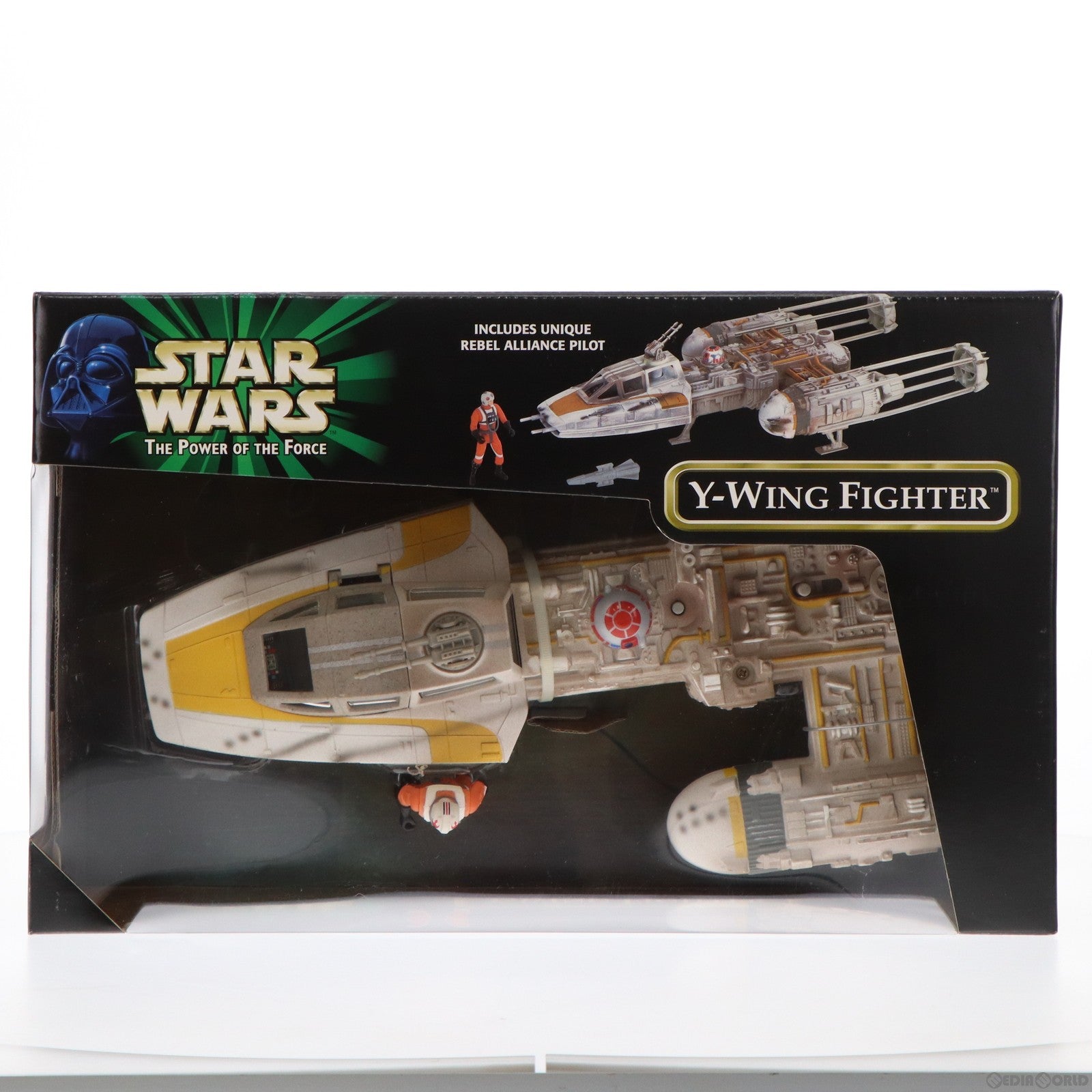 【中古即納】[TOY] Yウイング・ファイター with レベル・パイロット STAR WARS(スター・ウォーズ) パワー・オブ・ザ・フォース 完成トイ(19991231)