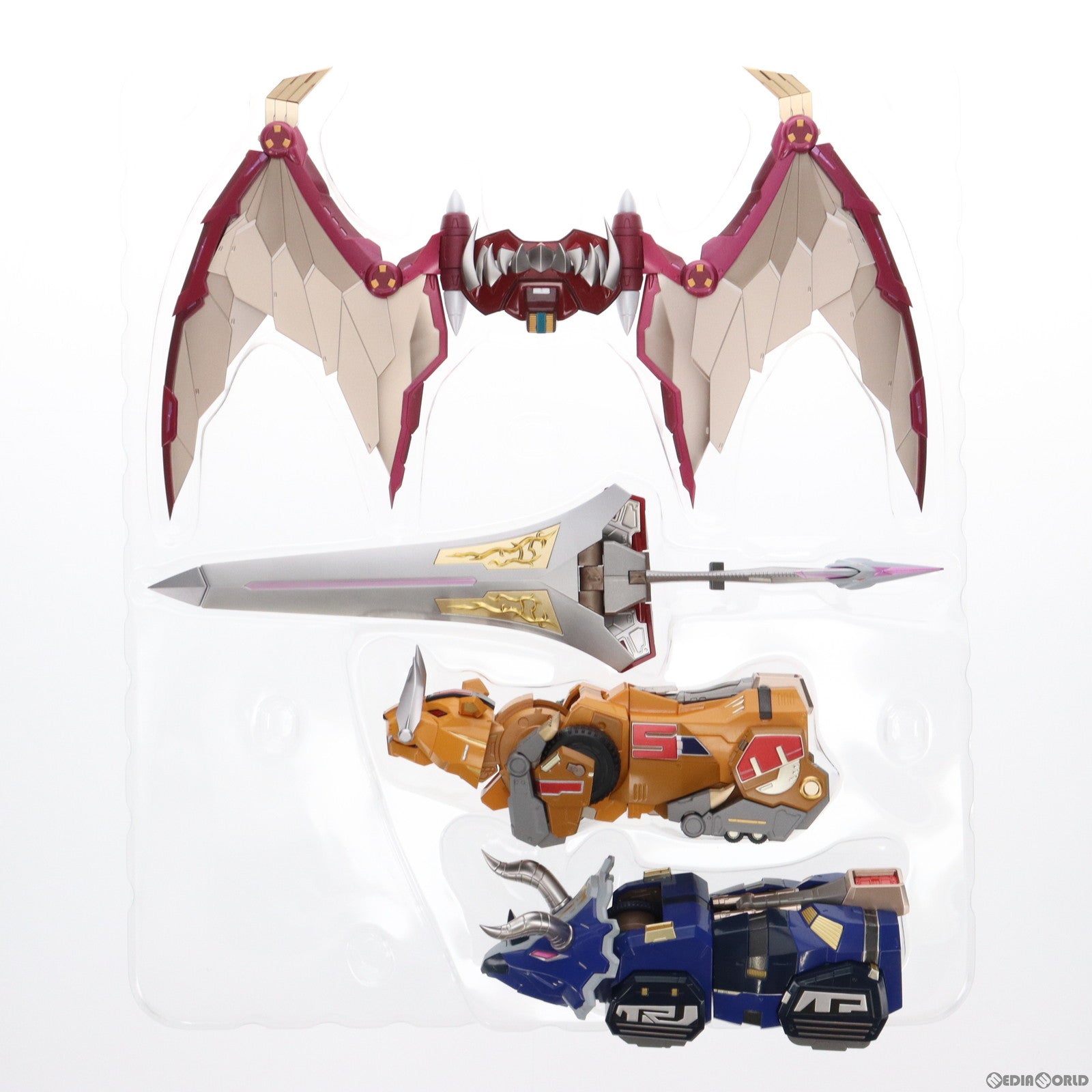 【中古即納】[TOY] 合機巧 DINO MEGAZORD(ダイノメガゾード) パワーレンジャー 完成トイ Flame Toys(フレイムトイズ)(20231231)