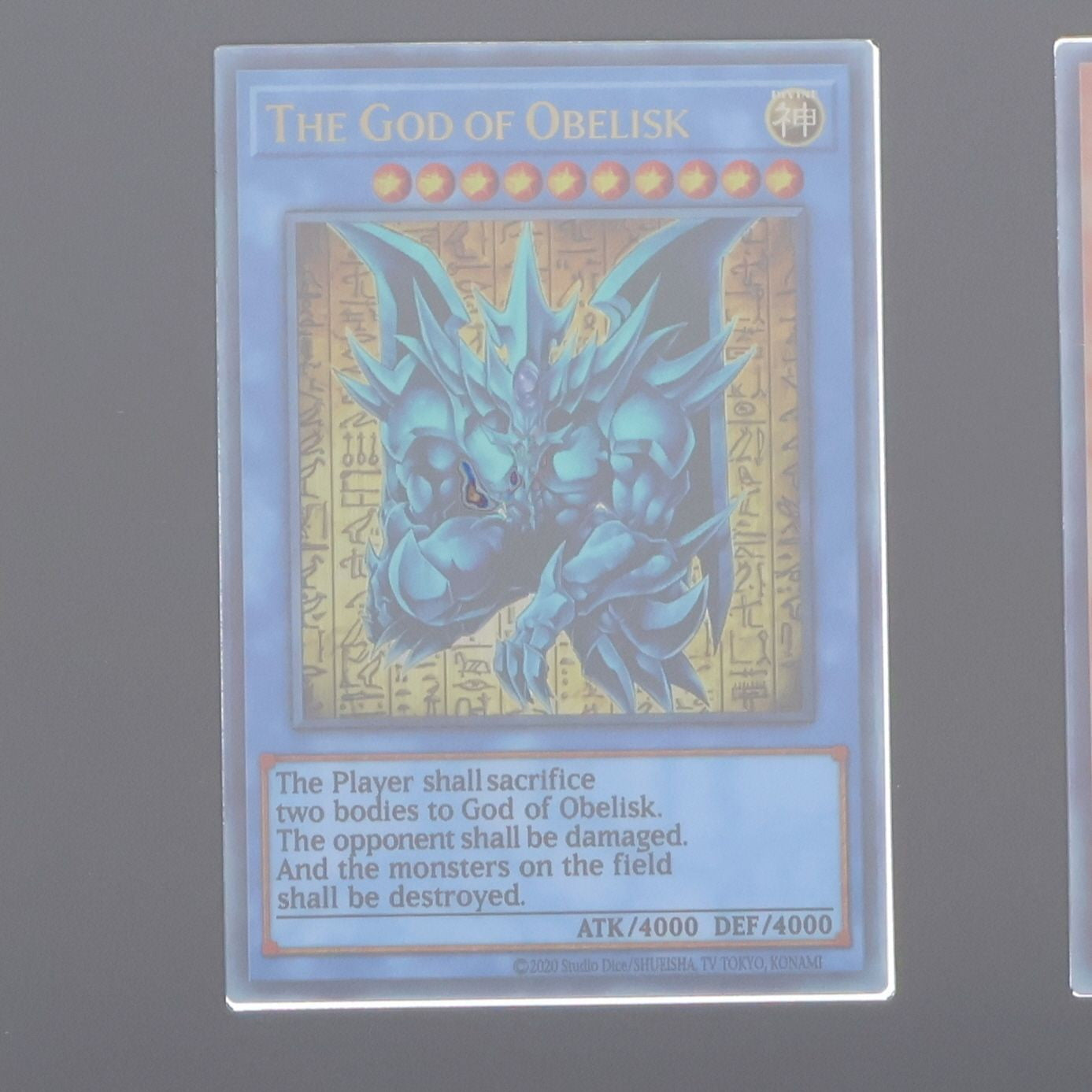 【中古即納】[TOY] コナミスタイル限定 遊戯王OCGデュエルモンスターズ 「三幻神」スペシャルカードセット(ステンレス製) 完成トイ コナミ(20240420)