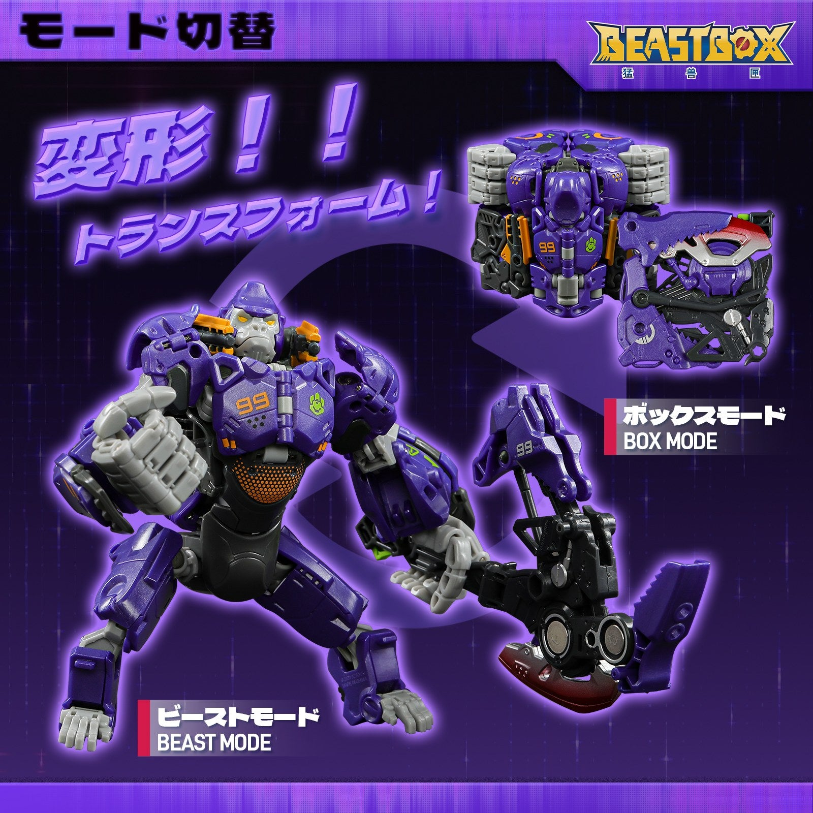 【新品即納】[TOY] マイルストン流通限定 BEASTBOX(ビーストボックス) BB-70 NEO GIO SPECIAL VER.(ネオジオ 特典Ver.) 完成トイ 52TOYS(20250531)