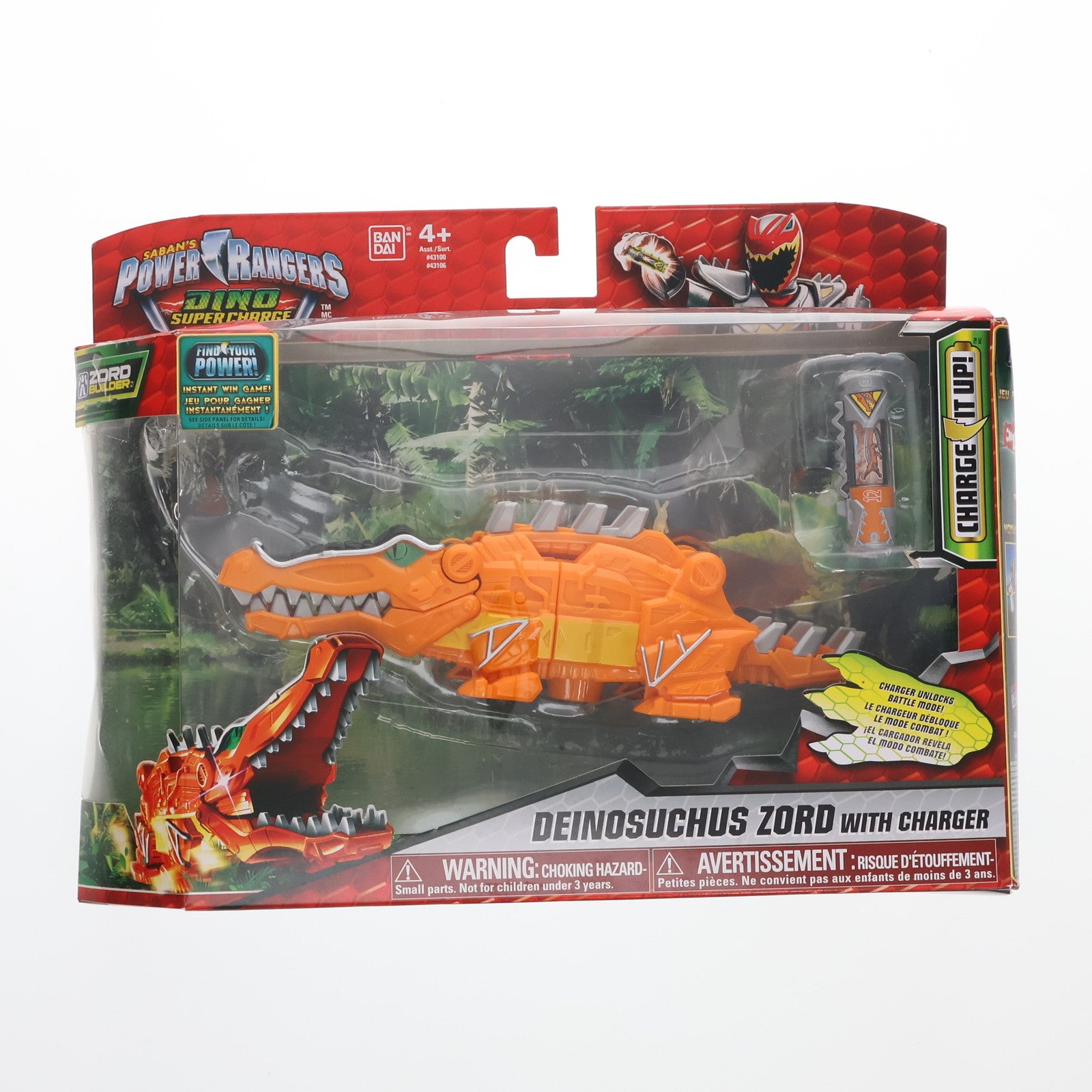 【中古即納】[TOY] デイノスカス ゾードwithチャージャー POWER RANGERS DINO SUPER CHARGE(パワーレンジャー・ダイノスーパーチャージ) 完成トイ バンダイ(19991231)