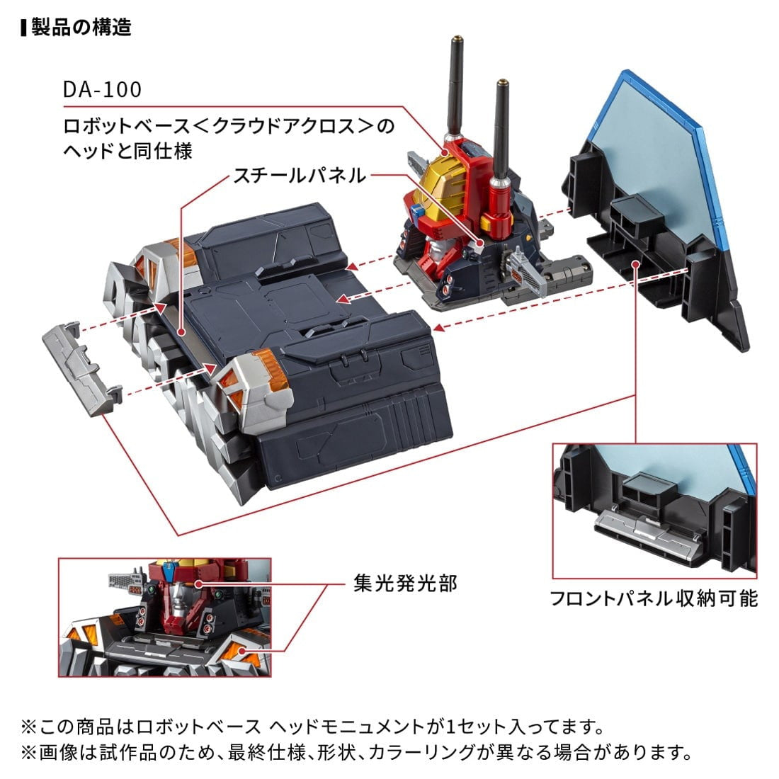 【中古即納】[TOY] T-SPARK ダイアクロン DA-116 ロボットベース ヘッドモニュメント 完成トイ タカラトミー(20251227)