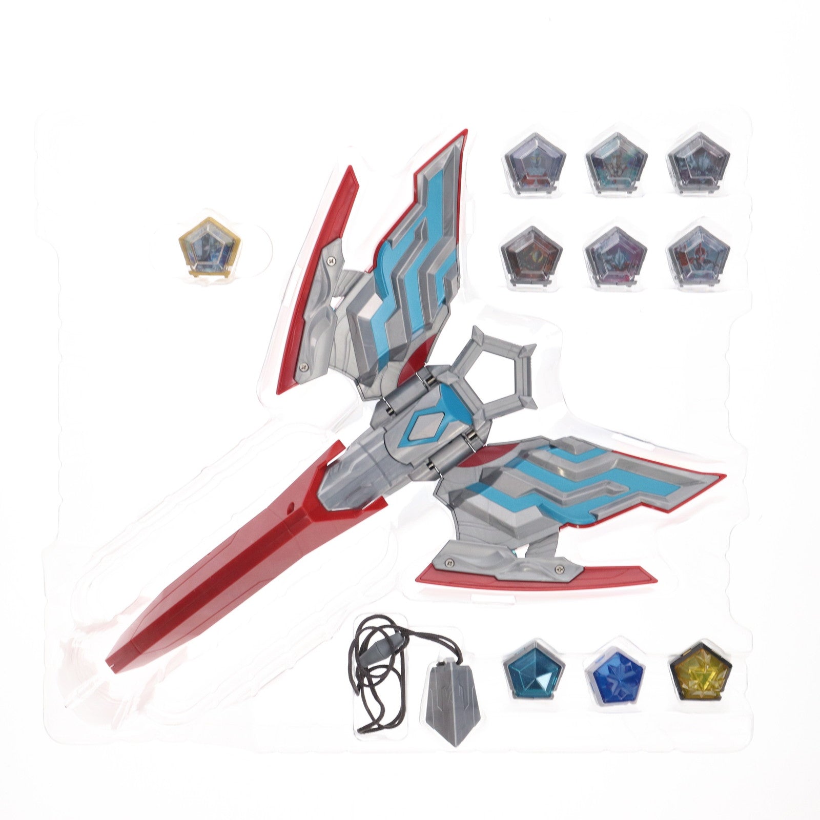 【中古即納】[TOY] 変身アイテム DXオメガスラッガー最強なりきりセット ウルトラマンオメガ 完成トイ バンダイ(20250705)