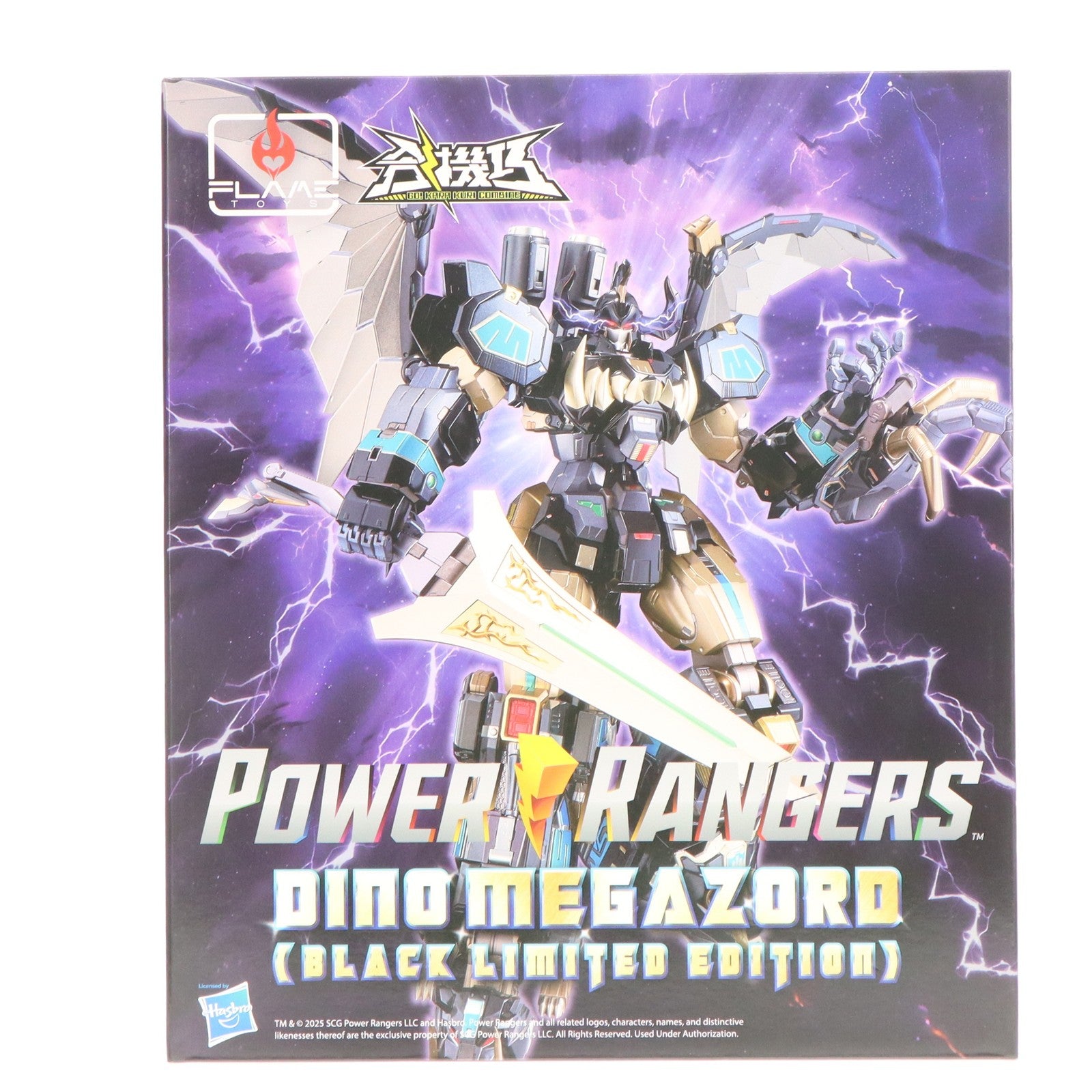 【中古即納】[TOY] 合機巧 DINO MEGAZORD(ダイノメガゾード) 大獣神 限定版 Black limited Edition パワーレンジャー 完成トイ Flame Toys(フレイムトイズ)(20231231)