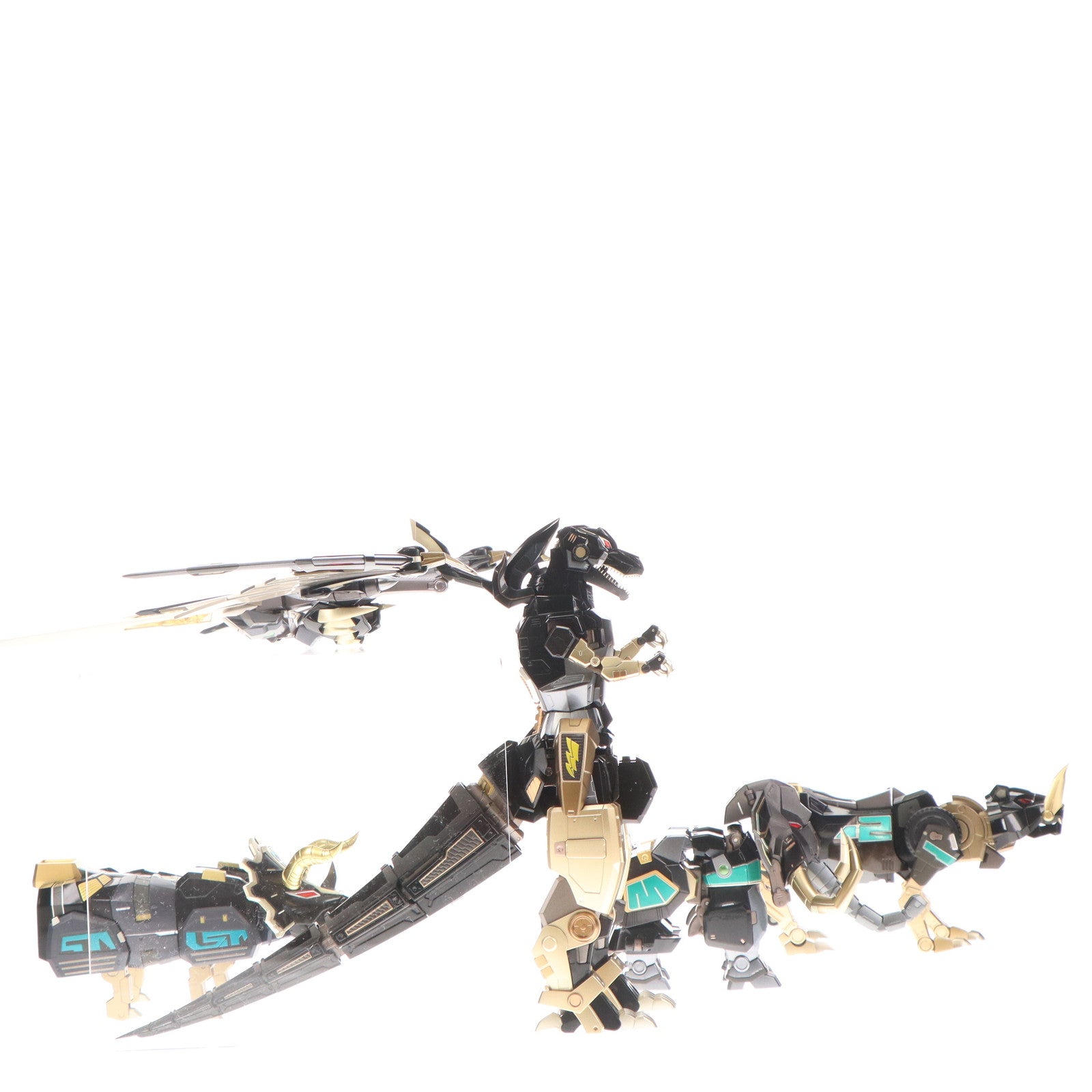 【中古即納】[TOY] 合機巧 DINO MEGAZORD(ダイノメガゾード) 大獣神 限定版 Black limited Edition パワーレンジャー 完成トイ Flame Toys(フレイムトイズ)(20231231)