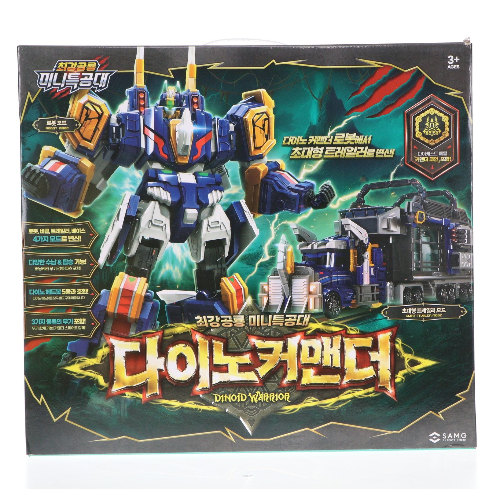 【中古即納】[TOY] DINO COMMANDER -ダイノコマンダー- MINIFORCE DINOID WARRIOR(ミニフォース) 完成トイ SAMG ENTERTAINMENT(19991231)