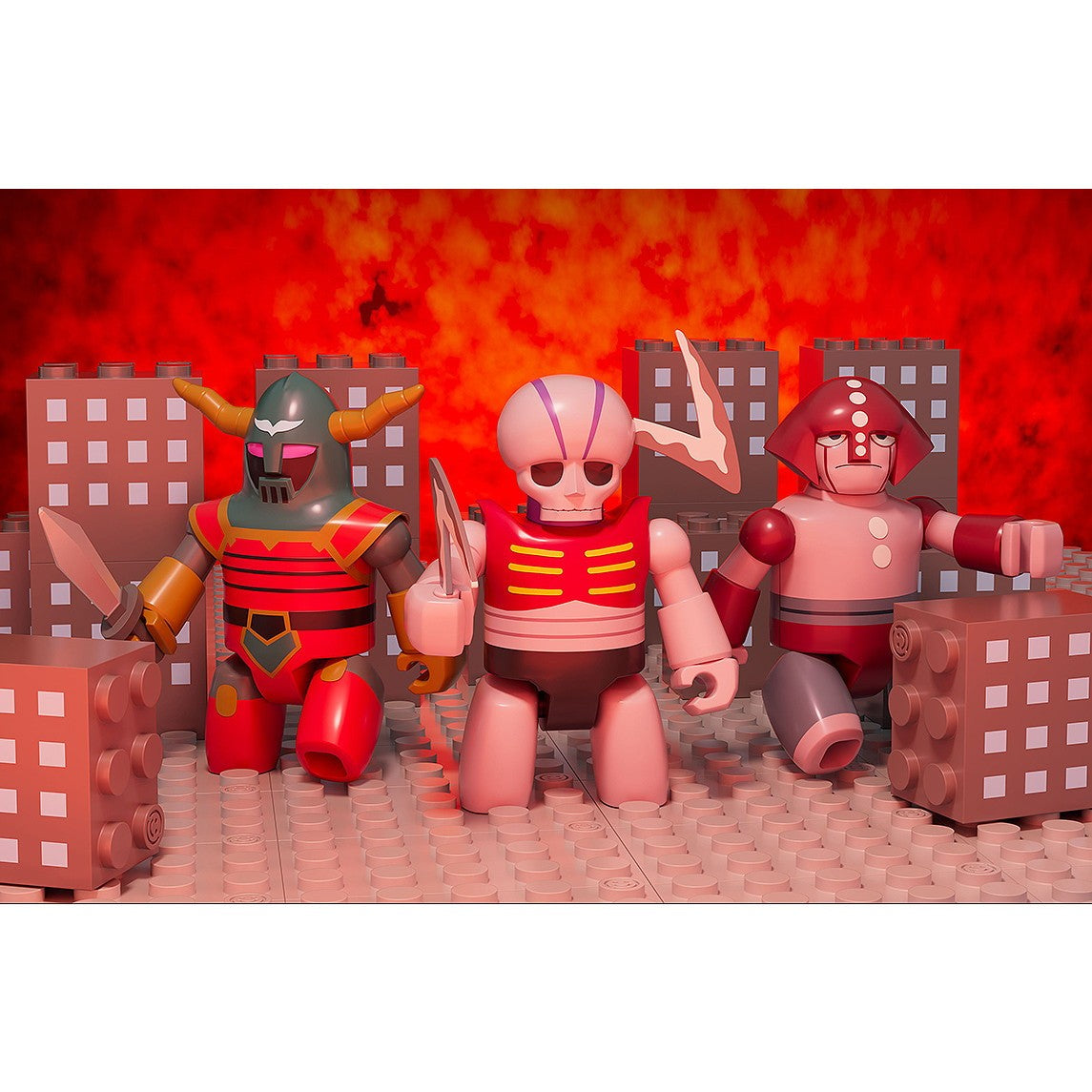 【予約安心出荷】[TOY] BRICKROID(ブリックロイド) 機械獣セット(1) マジンガーZ 完成トイ グッドスマイルカンパニー(2026年6月)