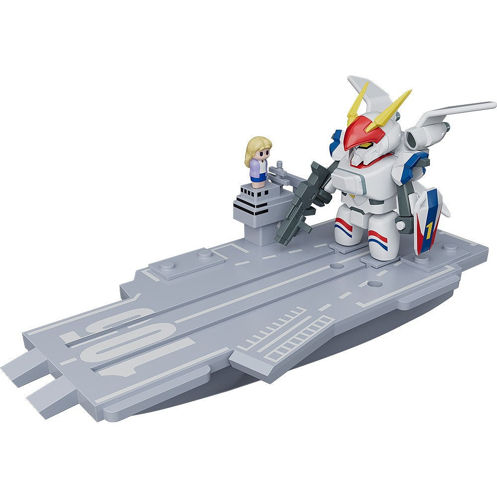 【予約安心出荷】[TOY] BRICKROID(ブリックロイド) ドラグナー1(Opening ver.)&空母セット 機甲戦記ドラグナー 完成トイ グッドスマイルカンパニー(2026年12月)