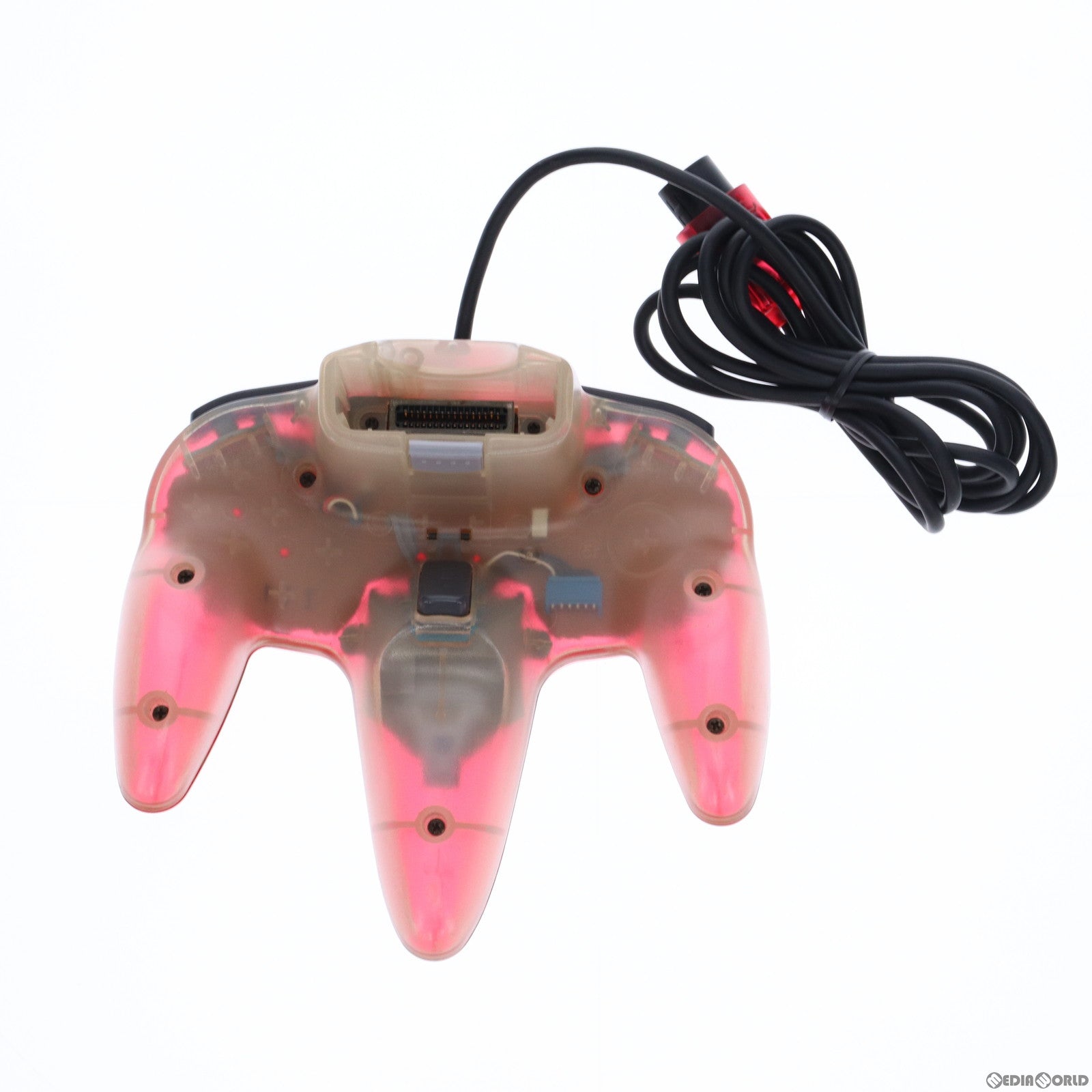 【中古即納】[ACC][N64]コントローラーブロス クリアレッド(N64用) 任天堂(NUS-005)(20000118)