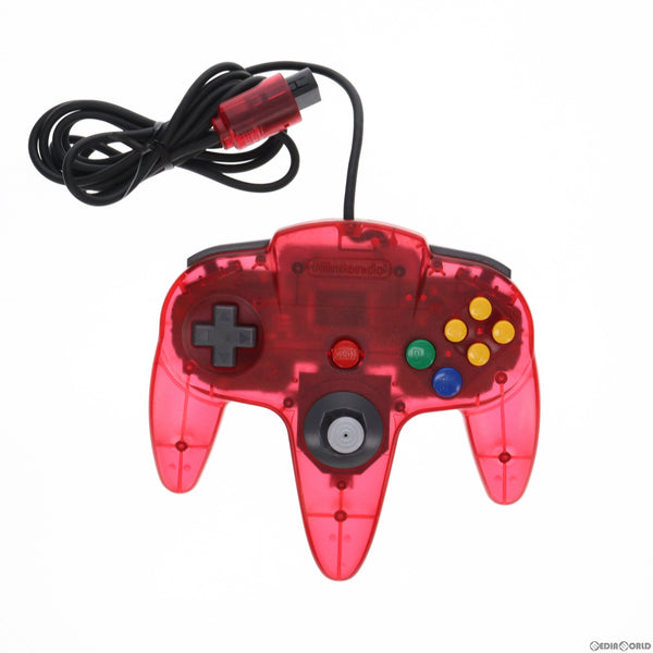 【中古即納】[ACC][N64]コントローラーブロス クリアレッド(N64用) 任天堂(NUS-005)(20000118)