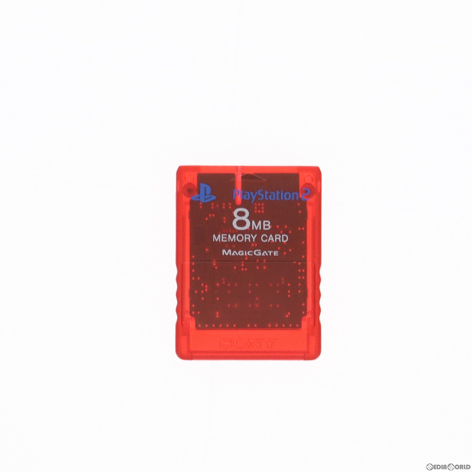 【中古即納】[ACC][PS2] PlayStation2専用メモリーカード(8MB) クリムゾン・レッド SCE(SCPH-10020R)(20020627)