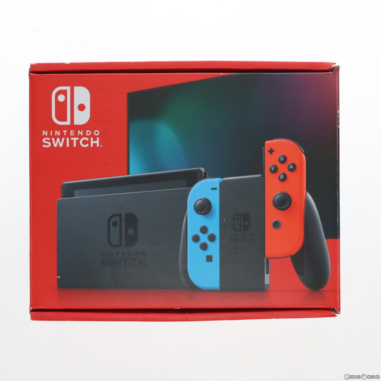 中古即納】[Switch](本体)Nintendo Switch(ニンテンドースイッチ) Joy-Con(L) ネオンブルー/(R) ネオンレッド (HAD-S-KABAH)