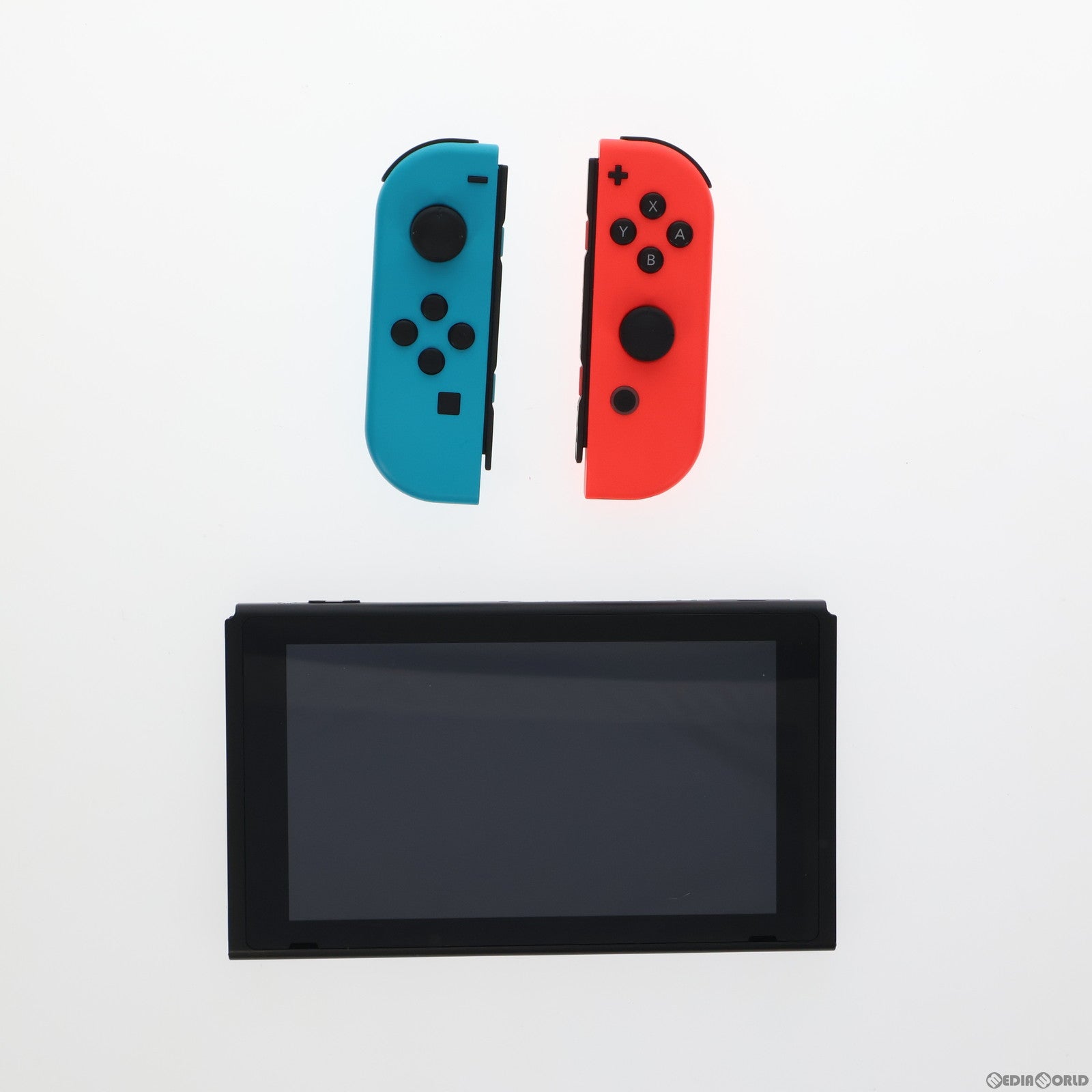 中古即納】[Switch](本体)Nintendo Switch(ニンテンドースイッチ) Joy-Con(L) ネオンブルー/(R) ネオンレッド( HAD-S-KABAH)