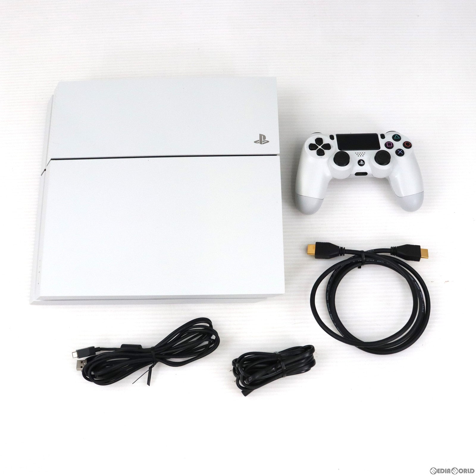【中古即納】[本体][PS4]プレイステーション4 PlayStation4 グレイシャー・ホワイト HDD500GB(CUH-1100AB02)(20141009)