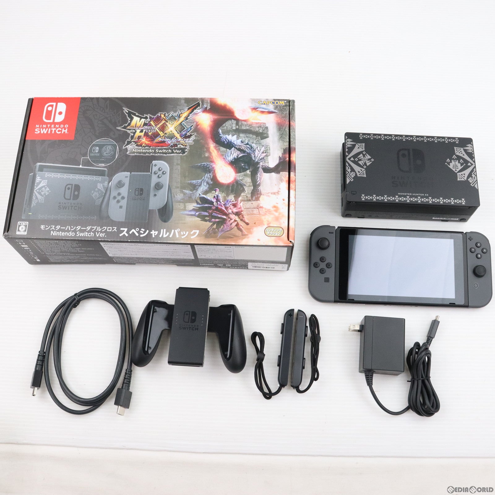 【中古即納】[本体][Switch]モンスターハンターダブルクロス Nintendo Switch Ver.(ニンテンドースイッチバージョン)  スペシャルパック(HAC-S-KCAEB)(20170825)