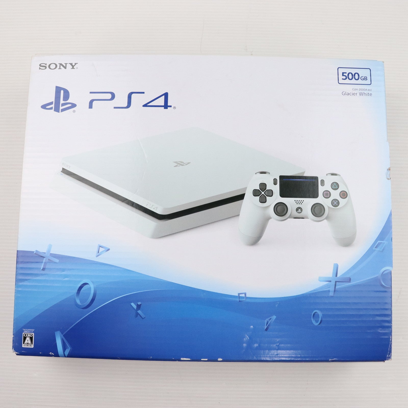 【中古即納】[本体][PS4]プレイステーション4 PlayStation4 グレイシャー・ホワイト 500GB(CUH-2000AB02)(20170223)