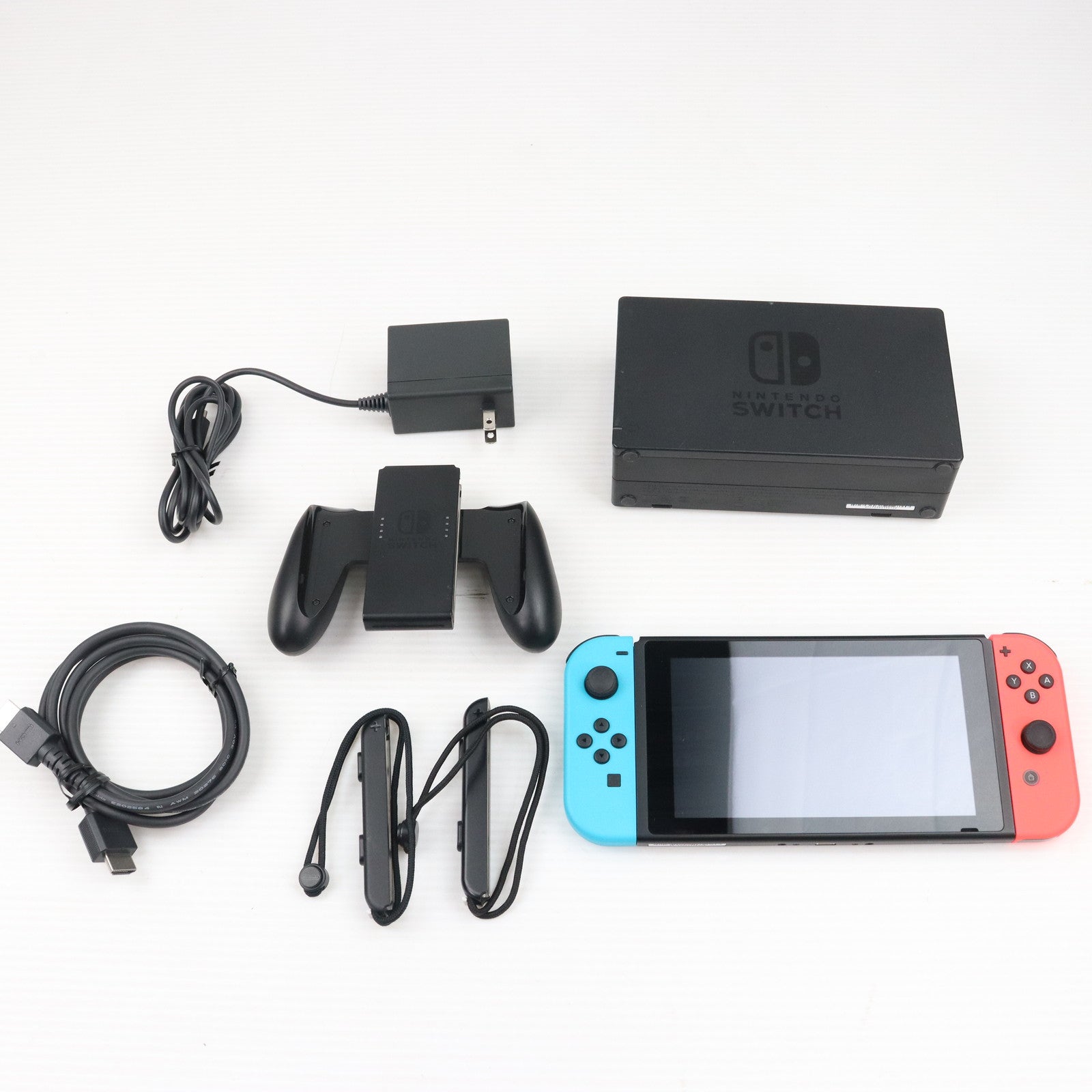 中古即納】[Switch](本体)Nintendo Switch(ニンテンドースイッチ) Joy-Con(L) ネオンブルー/(R) ネオンレッド (HAD-S-KABAA)