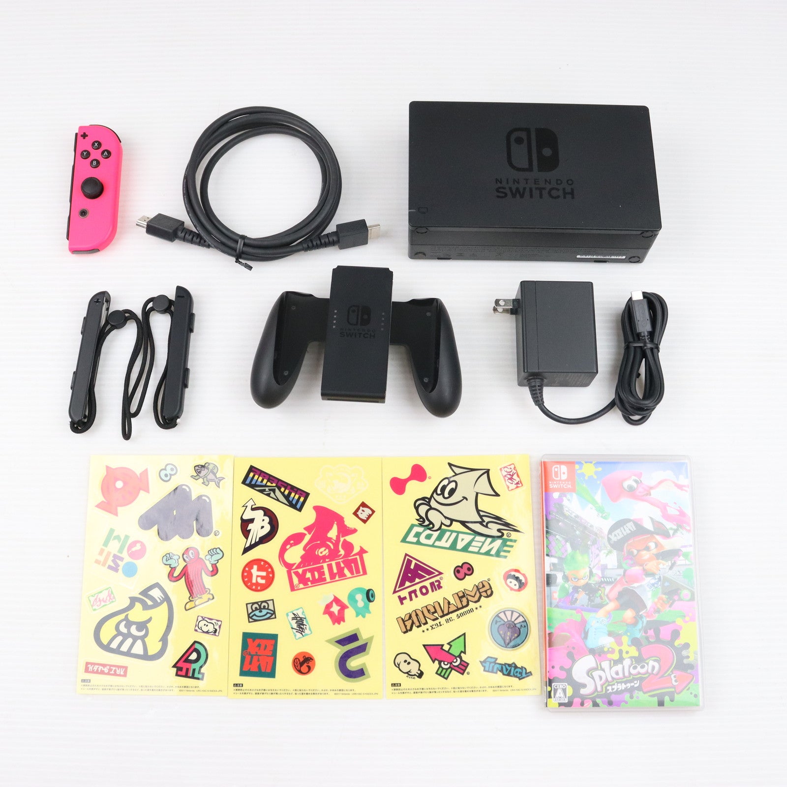 【中古即納】[本体][Switch] Nintendo Switch(ニンテンドースイッチ) スプラトゥーン2セット(HAC-S-KACEA)  (20170721)