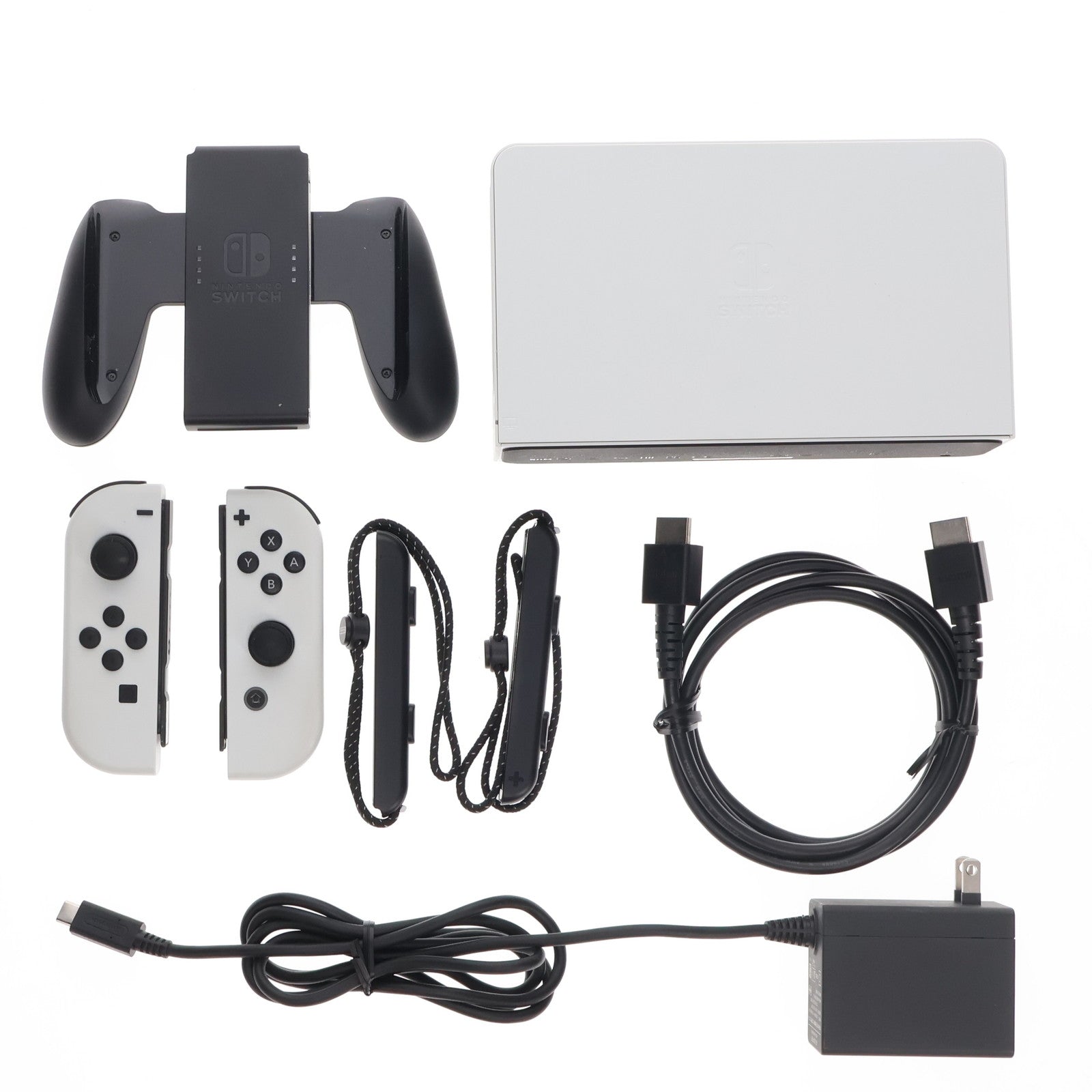 【中古即納】[本体][Switch]Nintendo Switch(有機ELモデル) ニンテンドースイッチ Joy-Con(L)/(R) ホワイト(HEG-S-KAAAA)(20211008)