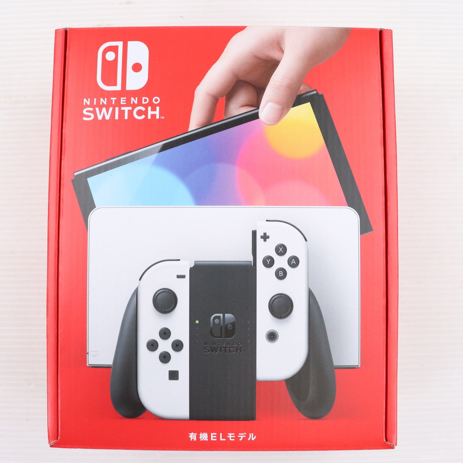 【中古即納】[本体][Switch](未使用)Nintendo Switch(有機ELモデル) ニンテンドースイッチ Joy-Con(L)/(R) ホワイト(HEG-S-KAAAA)(20211008)