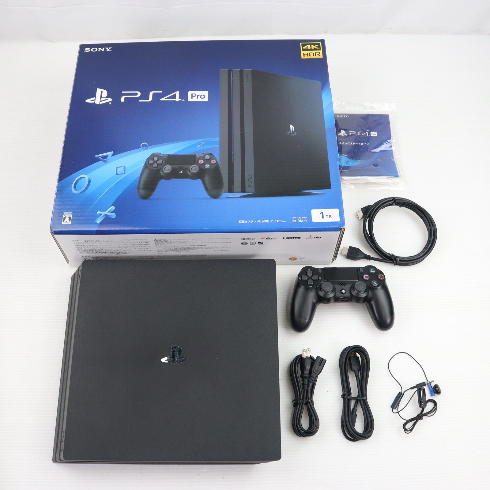 【中古即納】[本体][PS4]プレイステーション4 プロ PlayStation4 Pro ジェット・ブラック 1TB(CUH-7200BB01)(20180927)