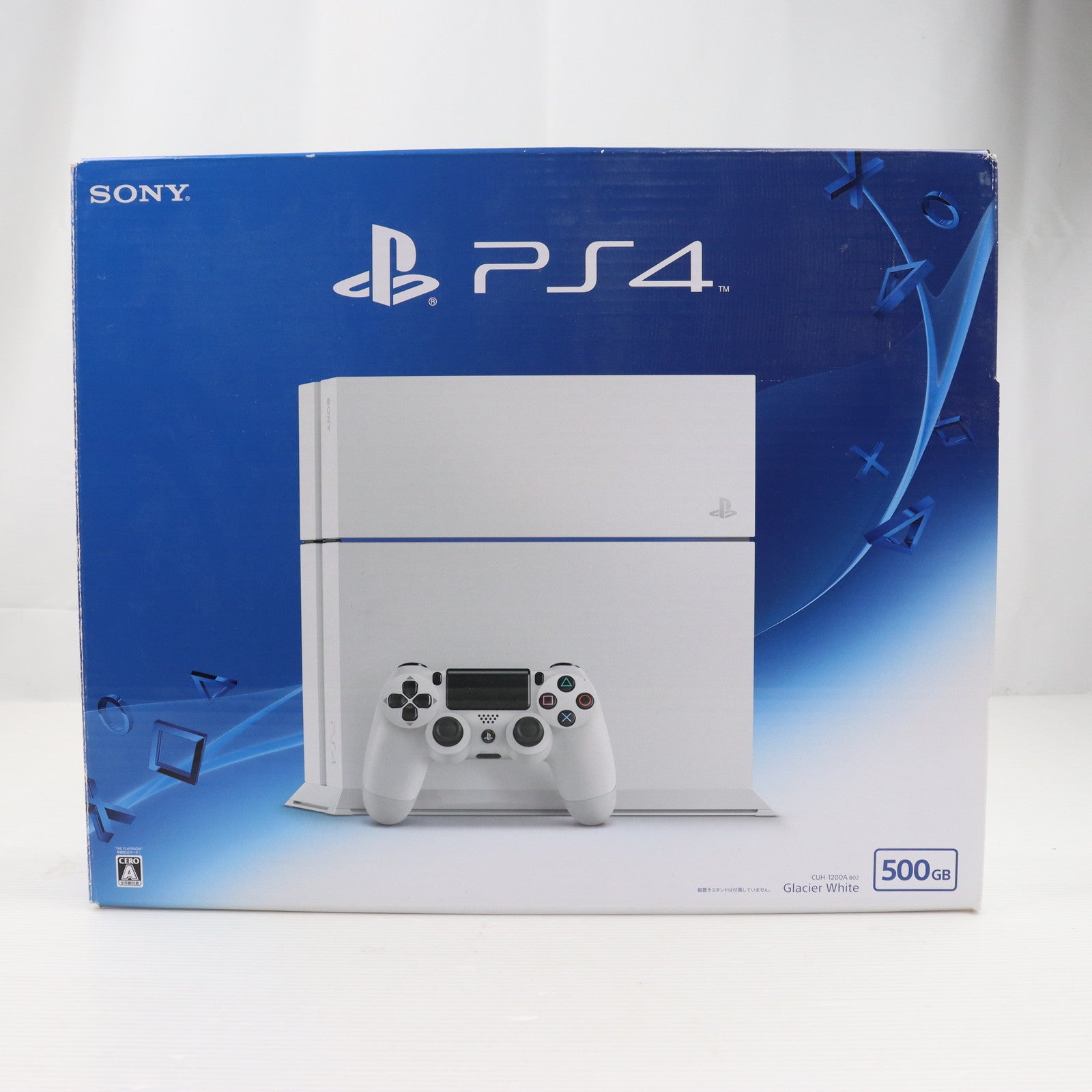 中古即納】[PS4](本体)プレイステーション4 PlayStation4 グレイシャー・ホワイト HDD500GB(CUH-1200AB02)