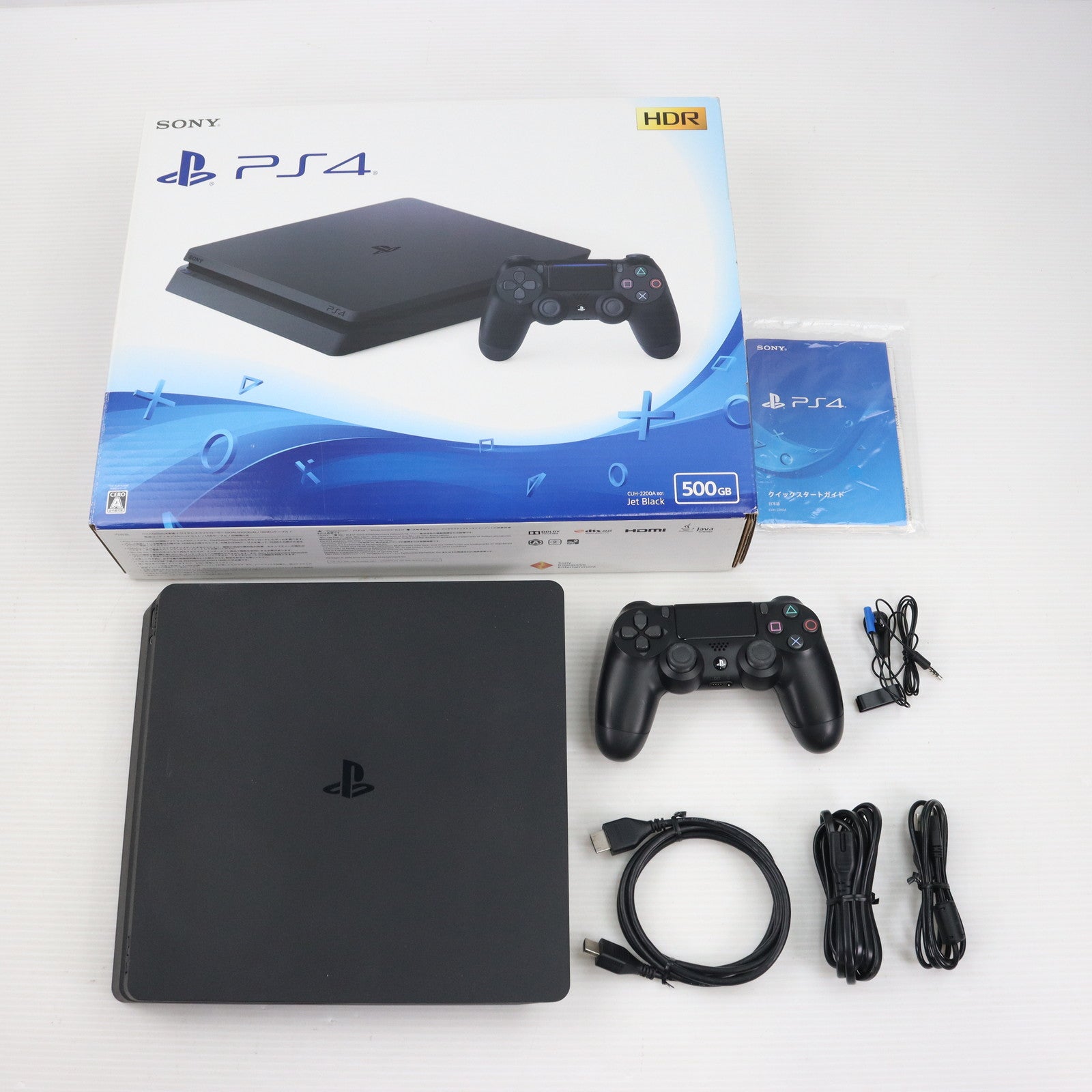 【中古即納】[本体][PS4]プレイステーション4 PlayStation4 ジェット・ブラック HDD500GB(CUH-2200AB01)(20180702)