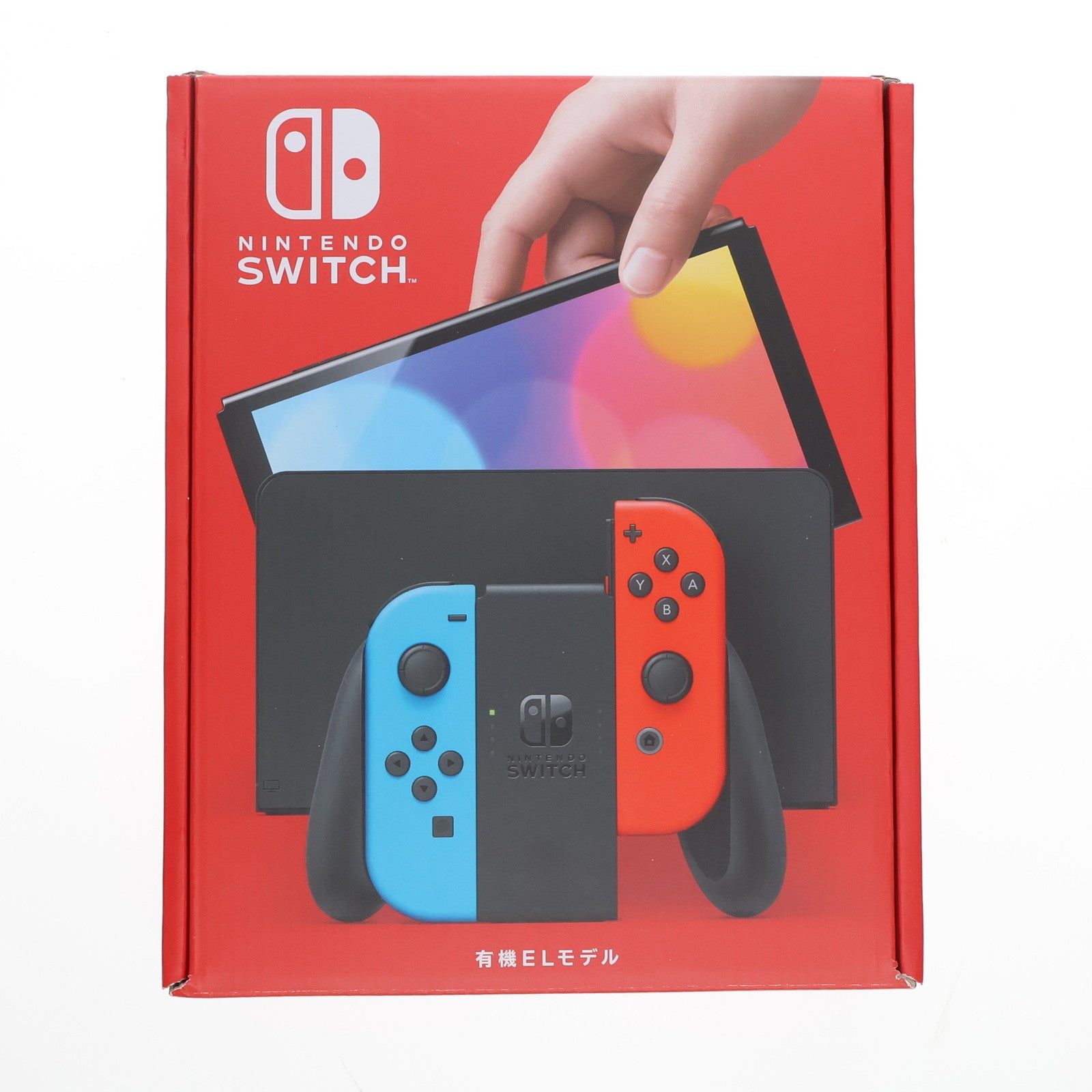 【中古即納】[本体][Switch](未使用)Nintendo Switch(有機ELモデル) ニンテンドースイッチ Joy-Con(L) ネオンブルー/(R) ネオンレッド(HEG-S-KABAA)(20211008)