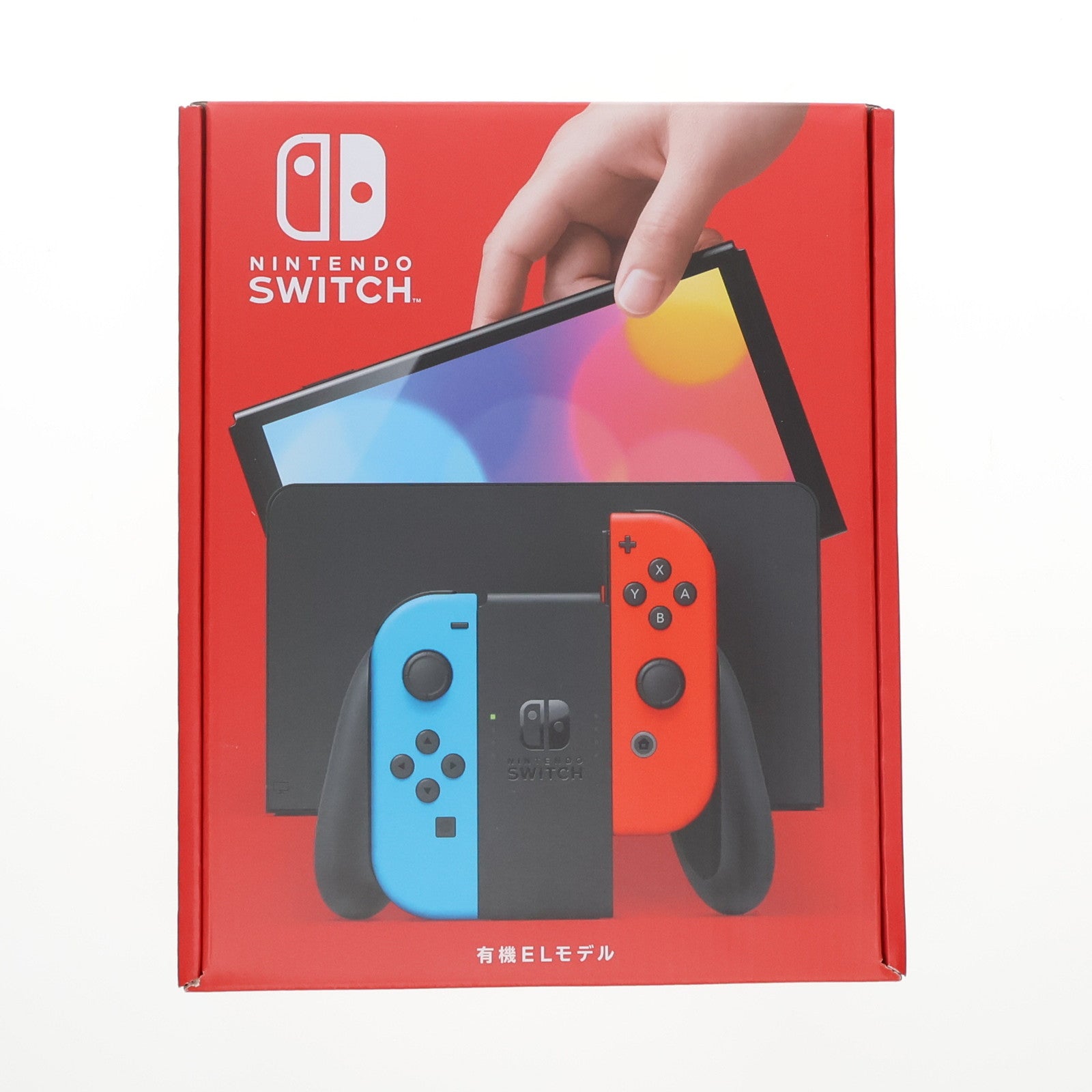 【中古即納】[本体][Switch](未使用)Nintendo Switch(有機ELモデル) ニンテンドースイッチ Joy-Con(L) ネオンブルー/(R) ネオンレッド(HEG-S-KABAA)(20211008)