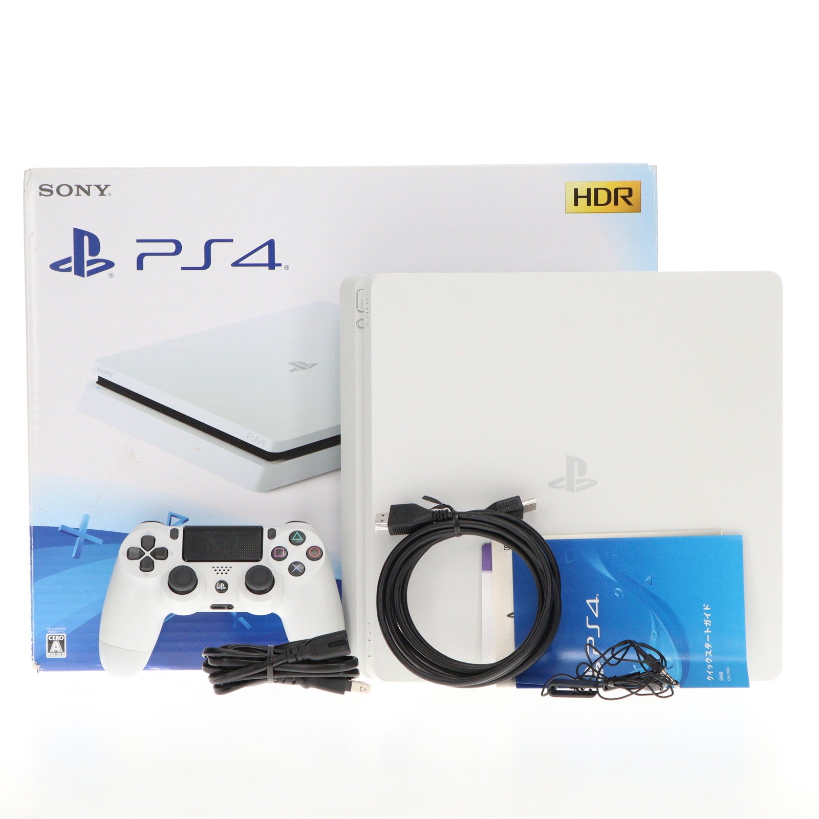 【中古即納】[本体][PS4]プレイステーション4 PlayStation4 グレイシャー・ホワイト HDD500GB(CUH-2100AB02)(20170729)