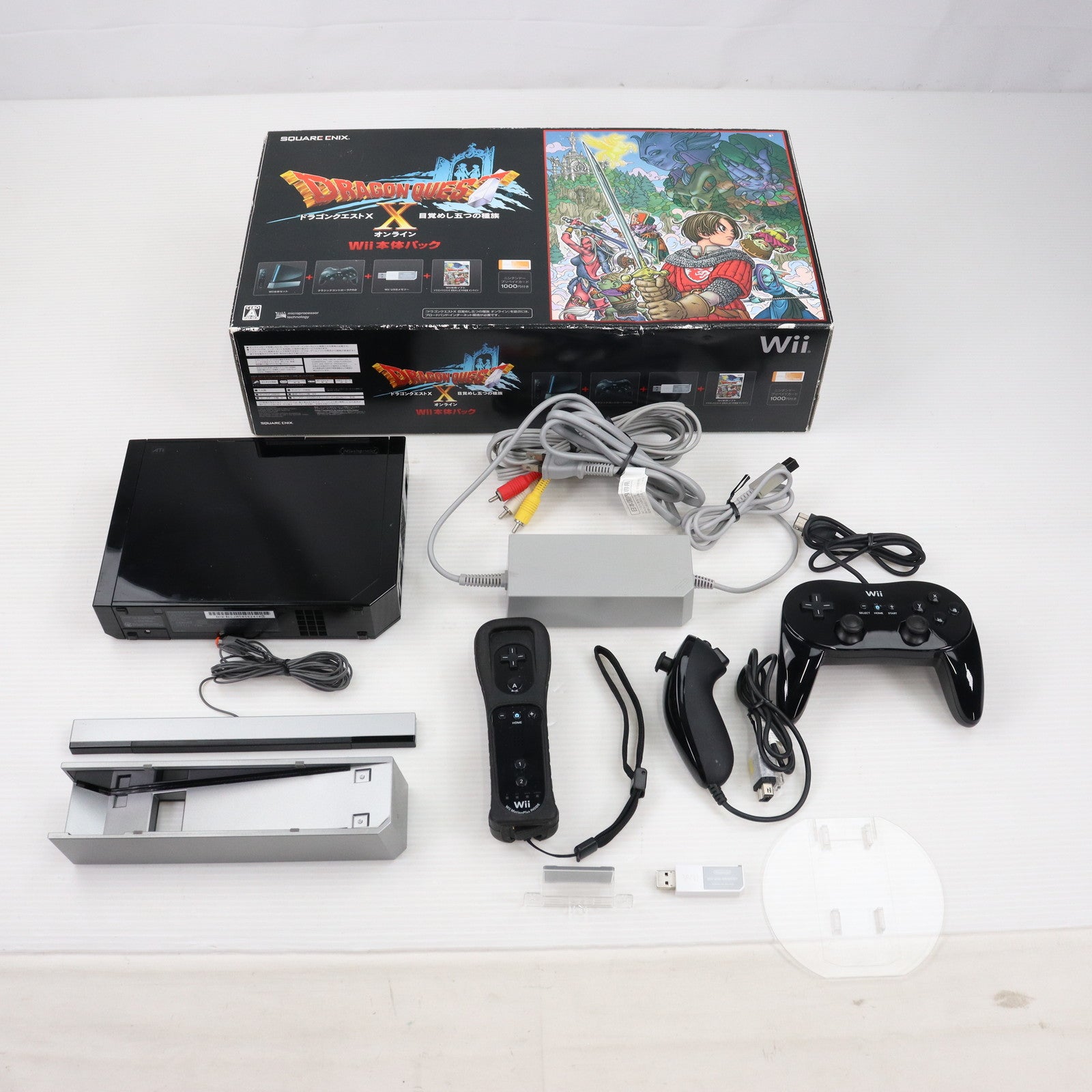 【中古即納】[Wii](本体)ドラゴンクエストX 目覚めし五つの種族 オンライン Wii本体パック(RVL-S-KABR)(20120802)