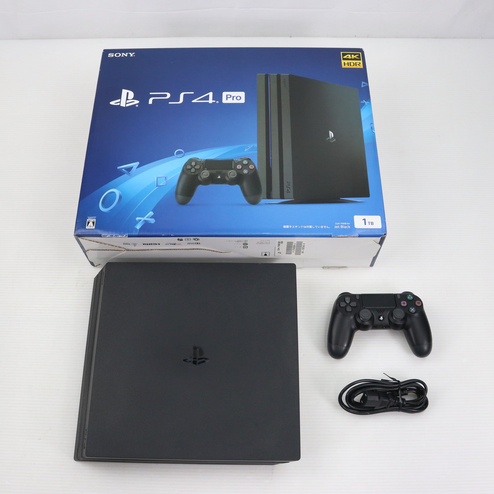 【中古即納】[本体][PS4]プレイステーション4 プロ PlayStation4 Pro ジェット・ブラック 1TB(CUH-7100BB01)(20170929)