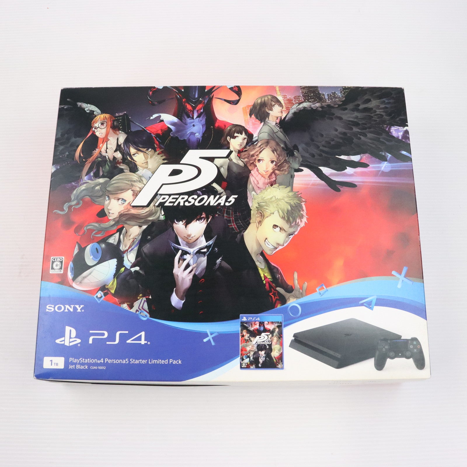 【中古即納】[本体][PS4]プレイステーション4 1TB PlayStation4 Persona5 Starter Limited  Pack(ペルソナ５ スターターリミテッドパック)(CUHJ-10012)(20160915)