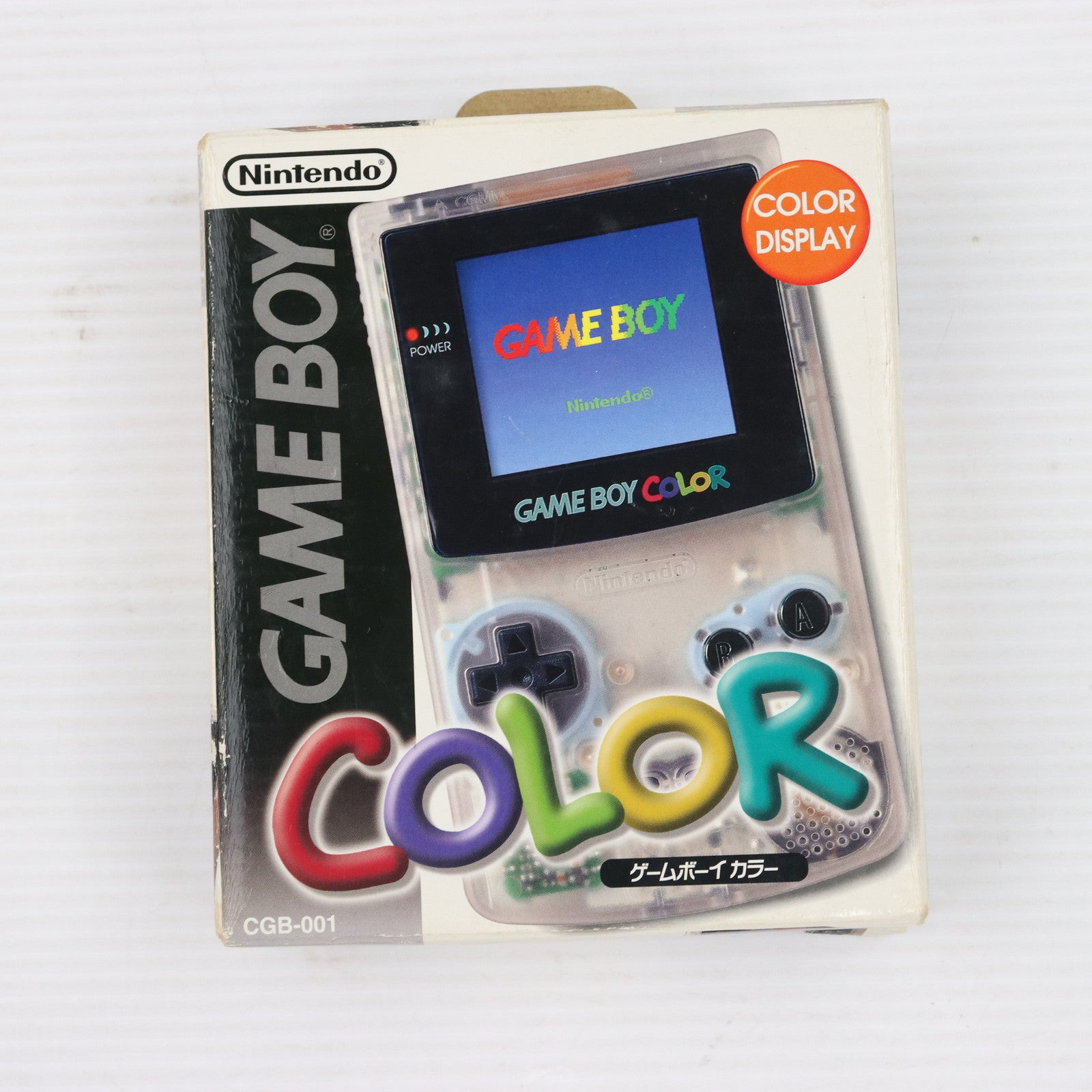 中古即納】[GBC](本体)ゲームボーイカラー GAMEBOY COLOR クリア(CGB-001)