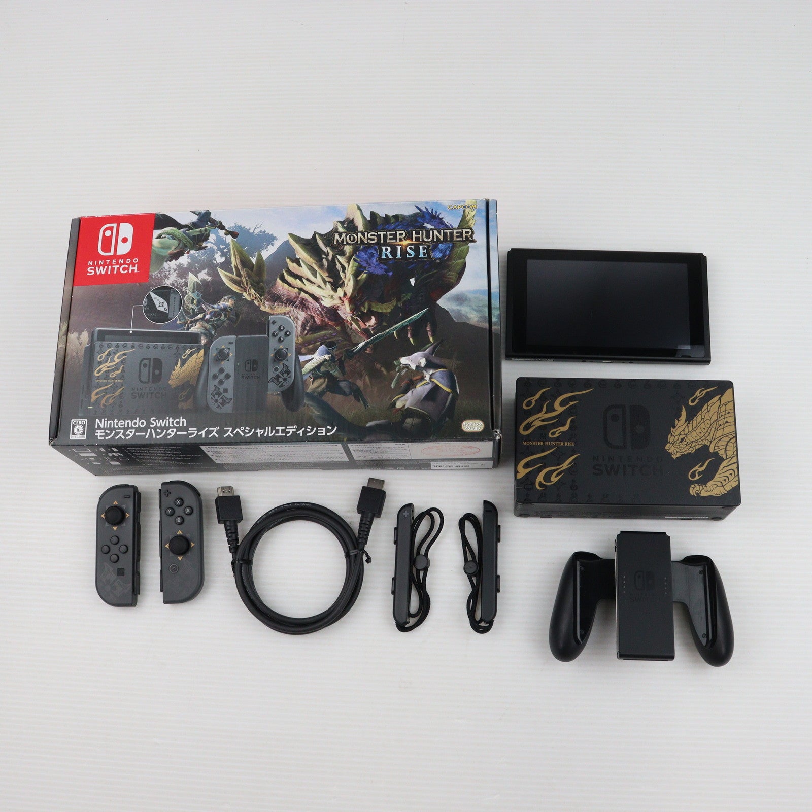 中古即納】[Switch](本体)(ソフト無し)Nintendo Switch(ニンテンドースイッチ) モンスターハンターライズ スペシャルエディション (HAD-S-KGAGL)