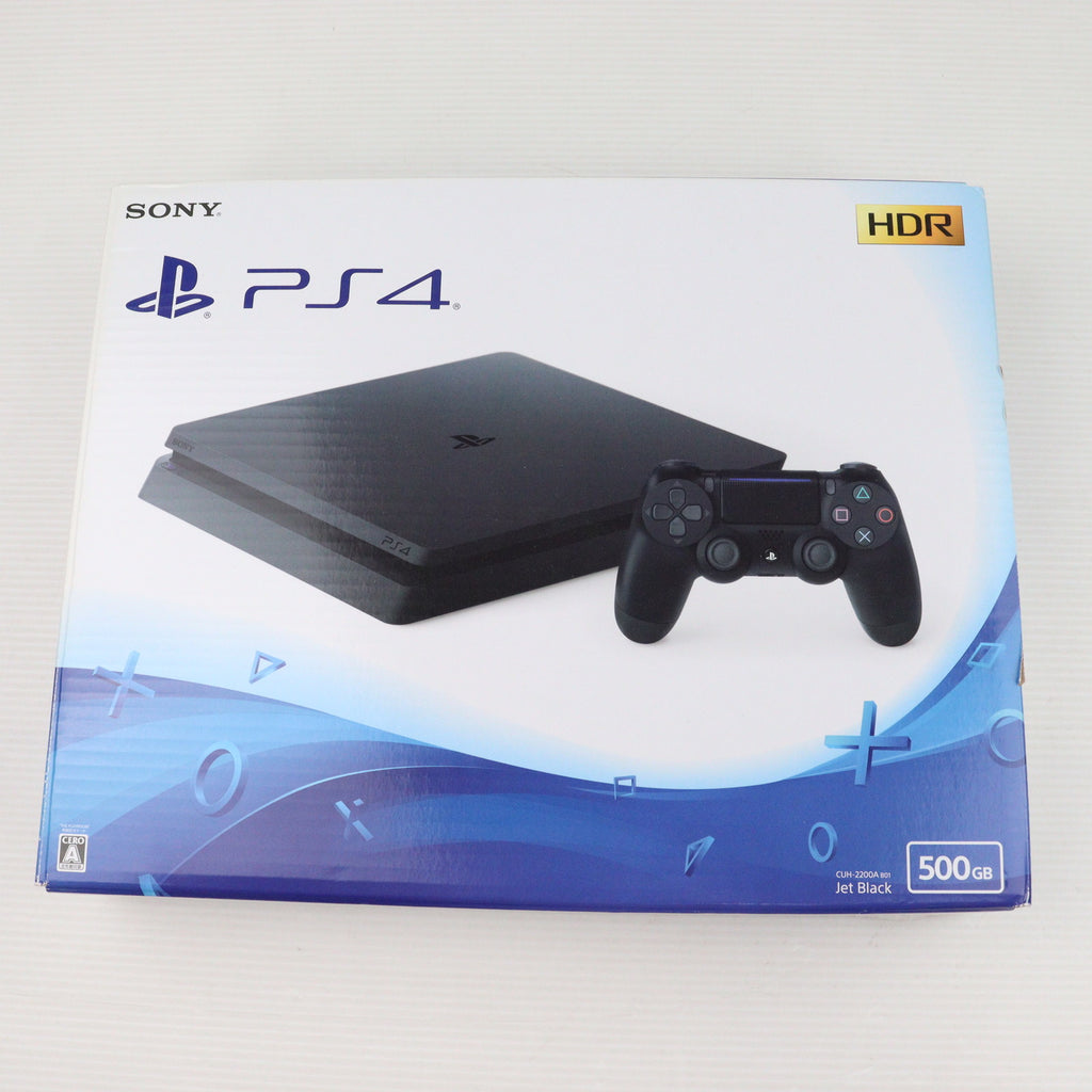 中古即納】[PS4](本体)プレイステーション4 PlayStation4 ジェット・ブラック HDD500GB(CUH-2200AB01)